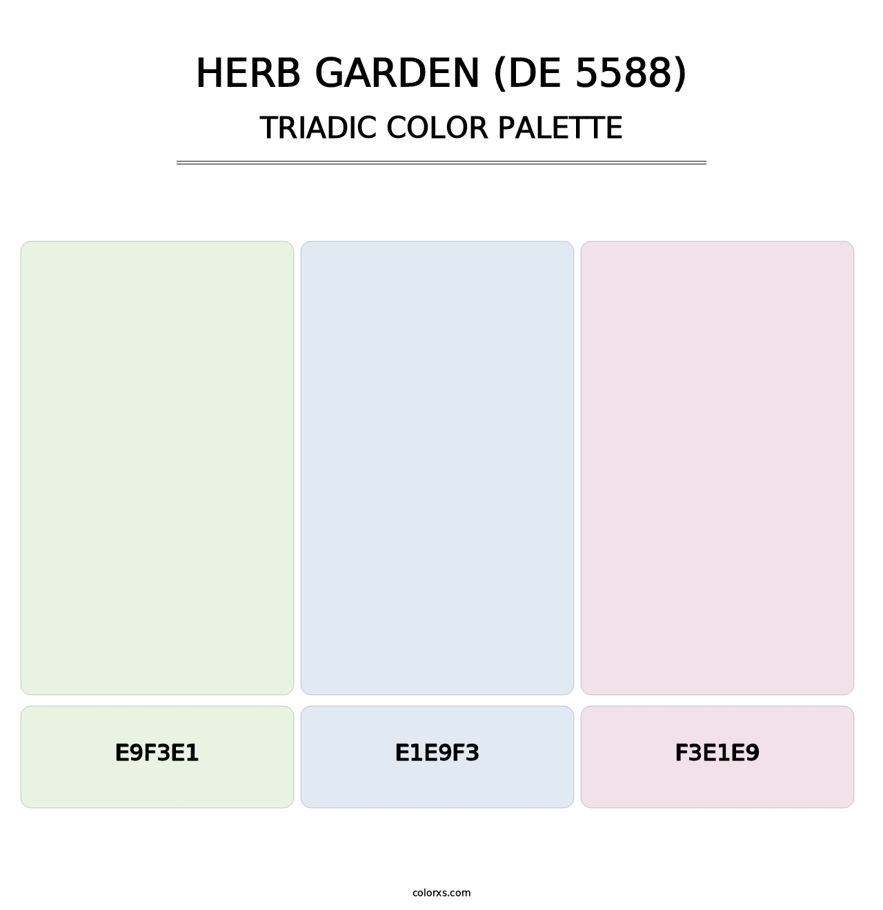 Herb Garden (DE 5588) - Triadic Color Palette