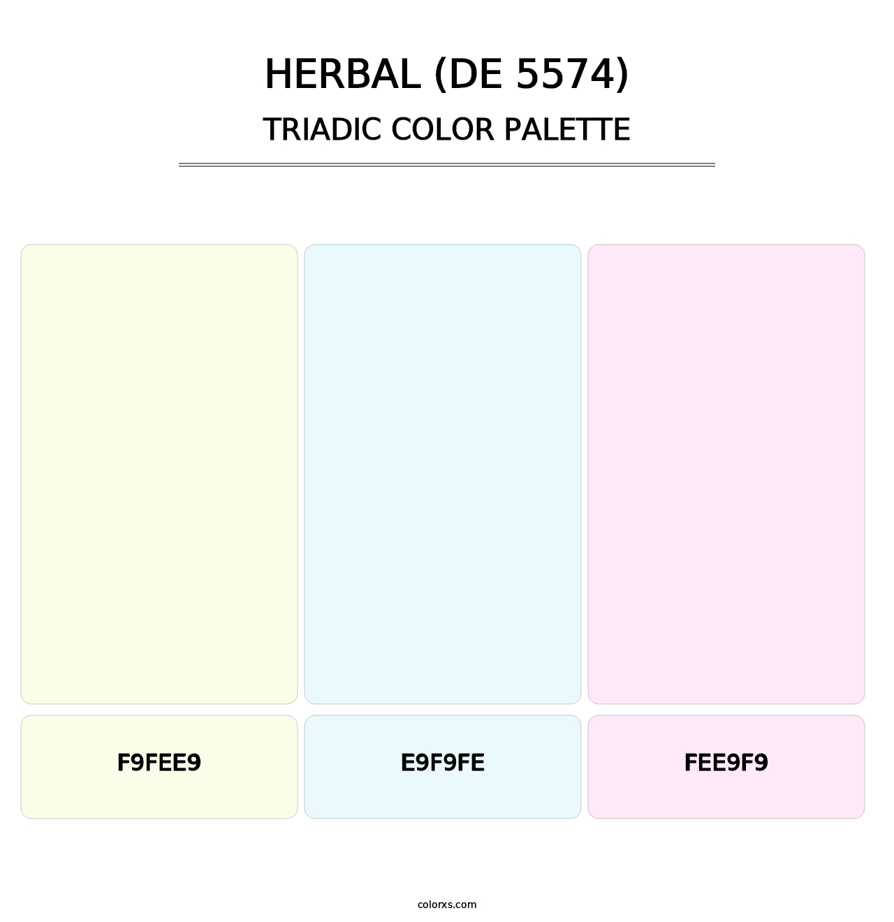 Herbal (DE 5574) - Triadic Color Palette