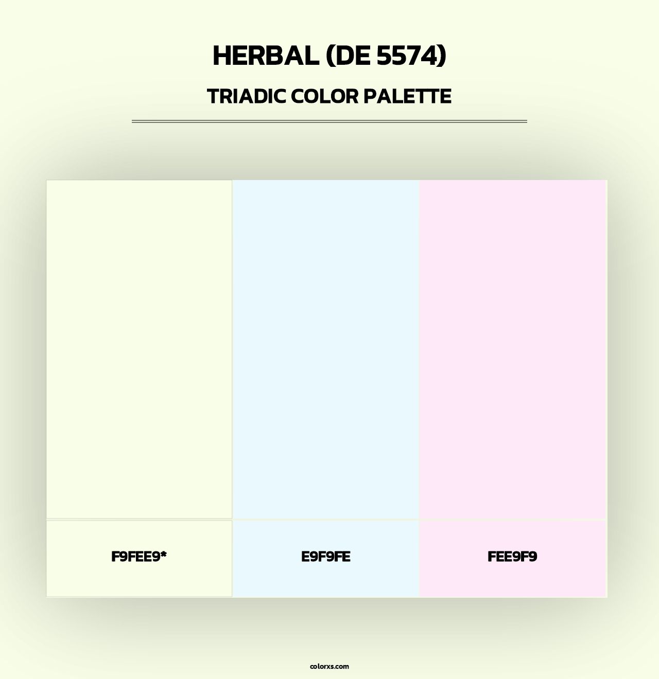 Herbal (DE 5574) - Triadic Color Palette
