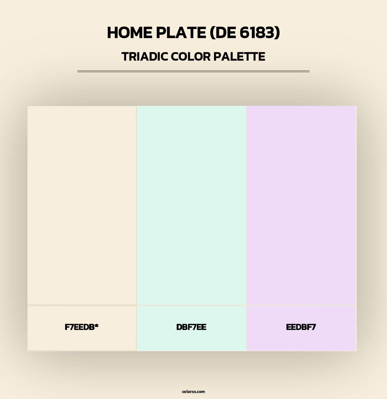 Home Plate (DE 6183) - Triadic Color Palette