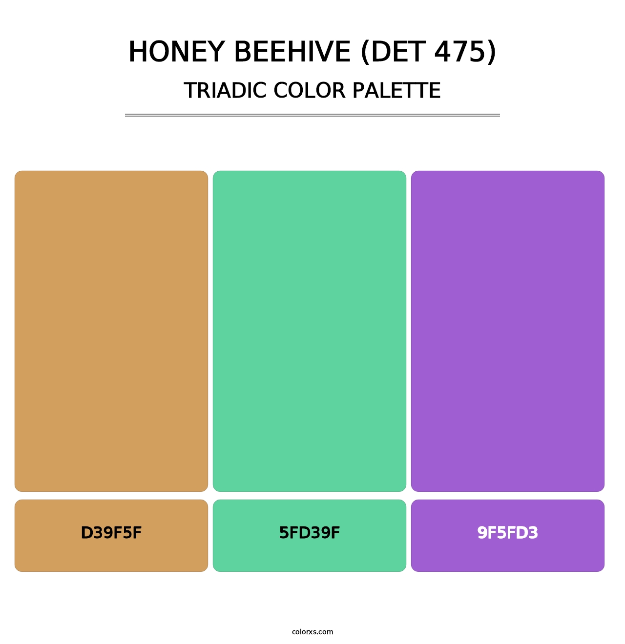 Honey Beehive (DET 475) - Triadic Color Palette