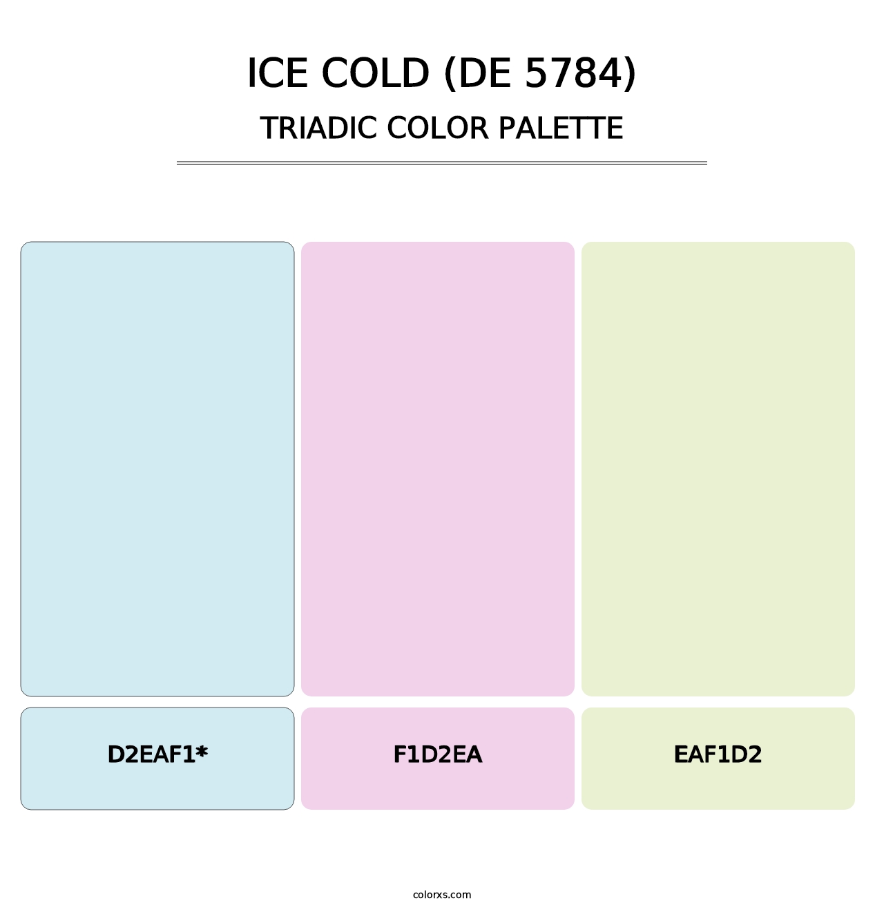 Ice Cold (DE 5784) - Triadic Color Palette