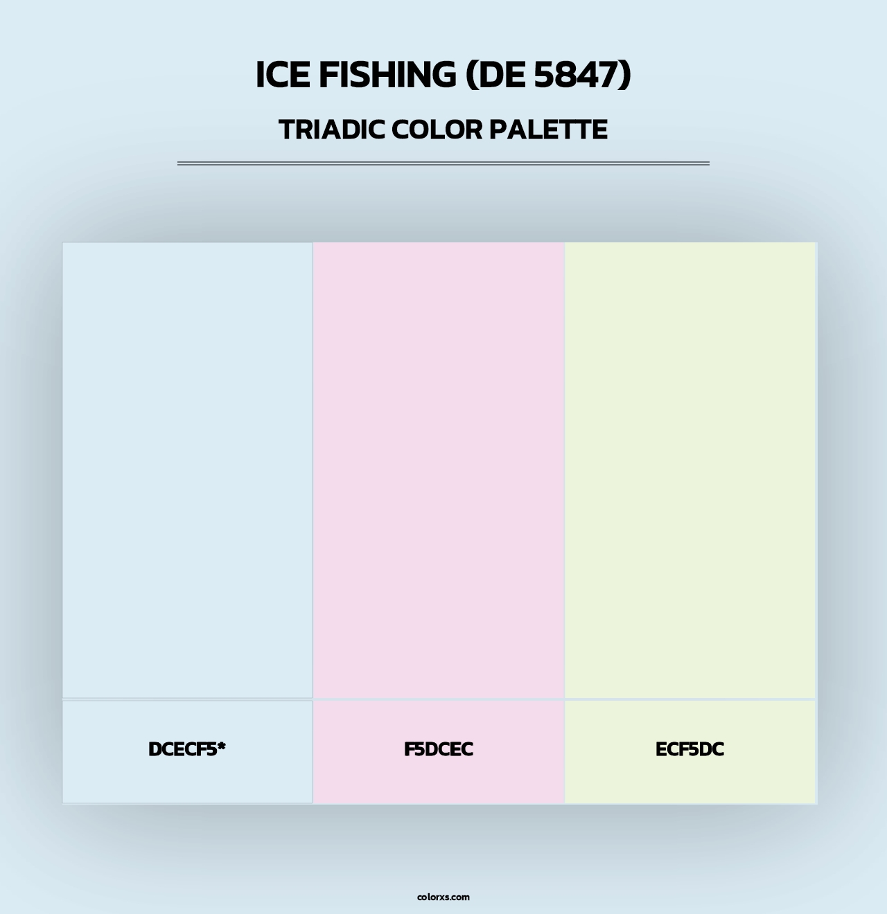 Ice Fishing (DE 5847) - Triadic Color Palette