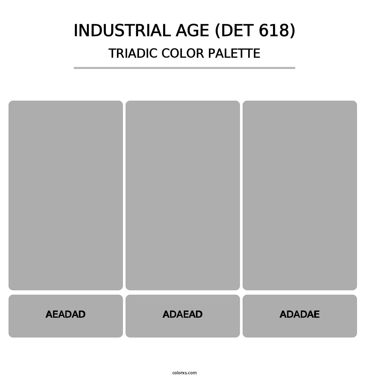 Industrial Age (DET 618) - Triadic Color Palette