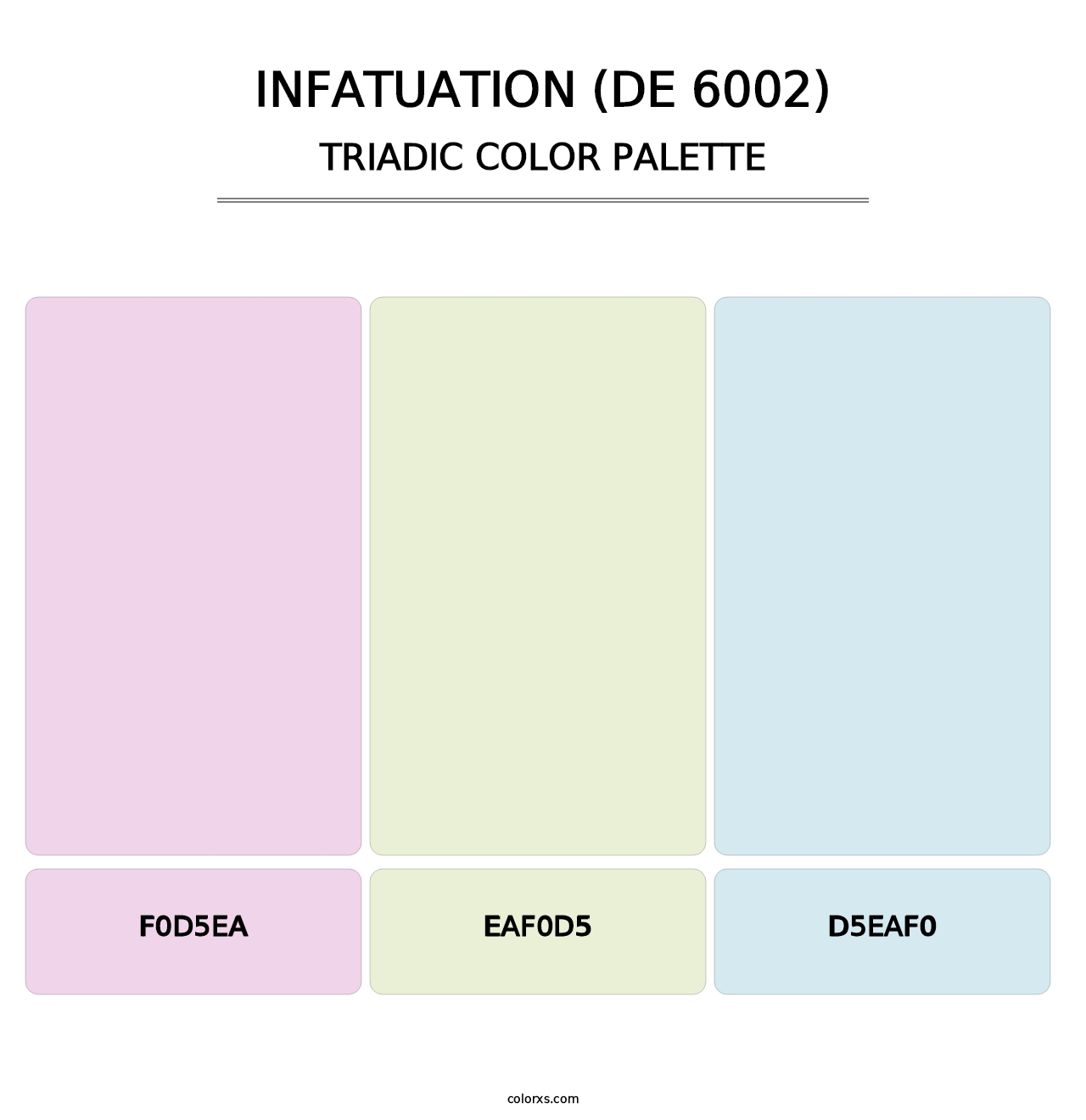 Infatuation (DE 6002) - Triadic Color Palette