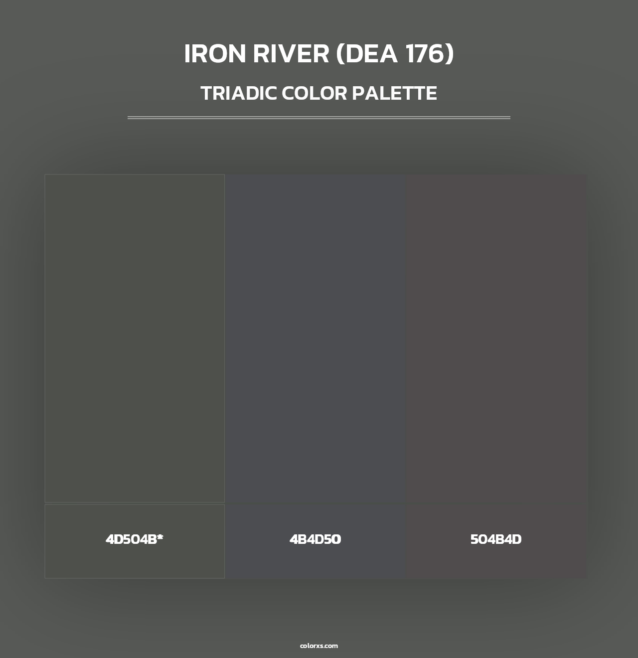 Iron River (DEA 176) - Triadic Color Palette