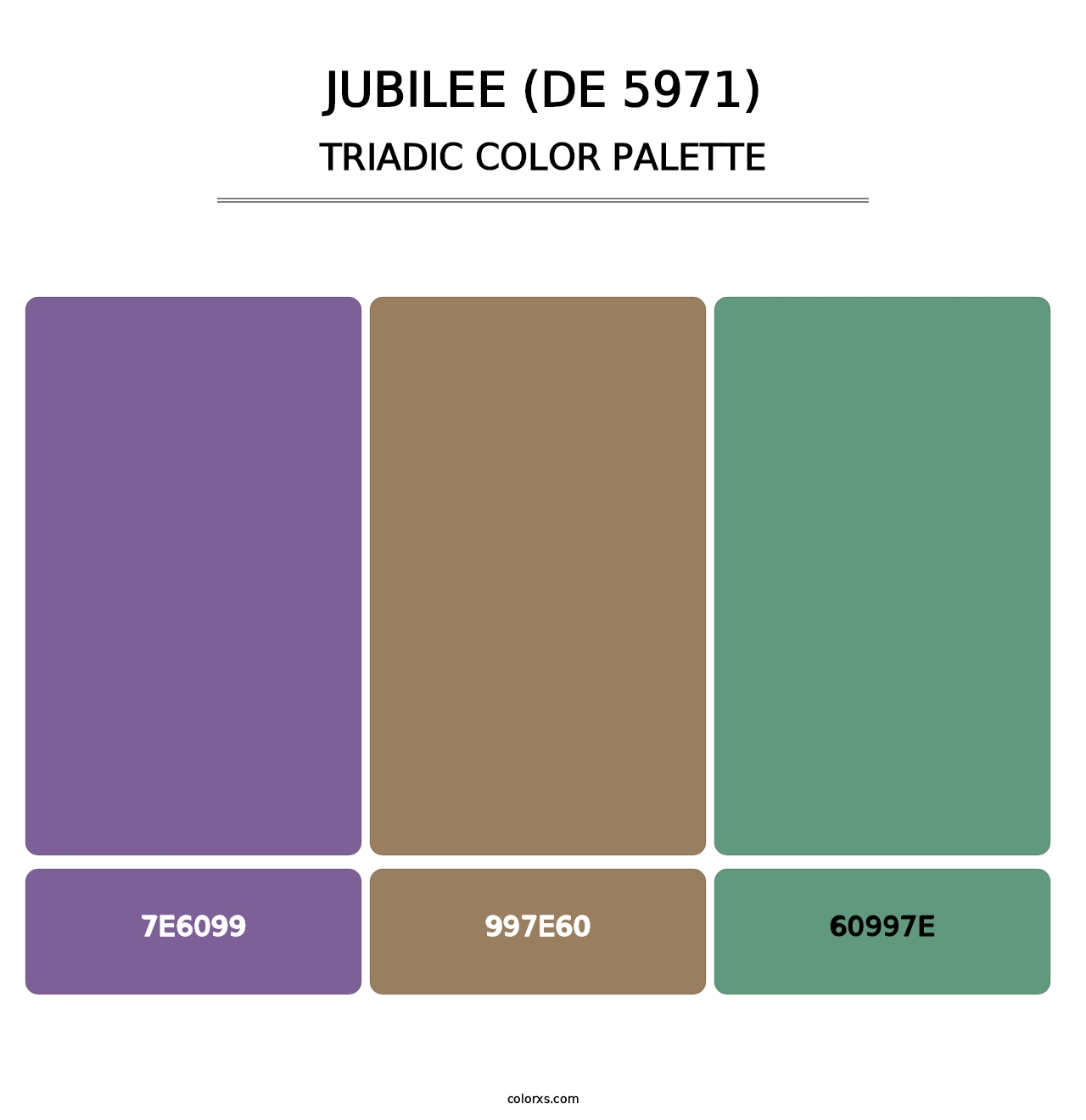 Jubilee (DE 5971) - Triadic Color Palette