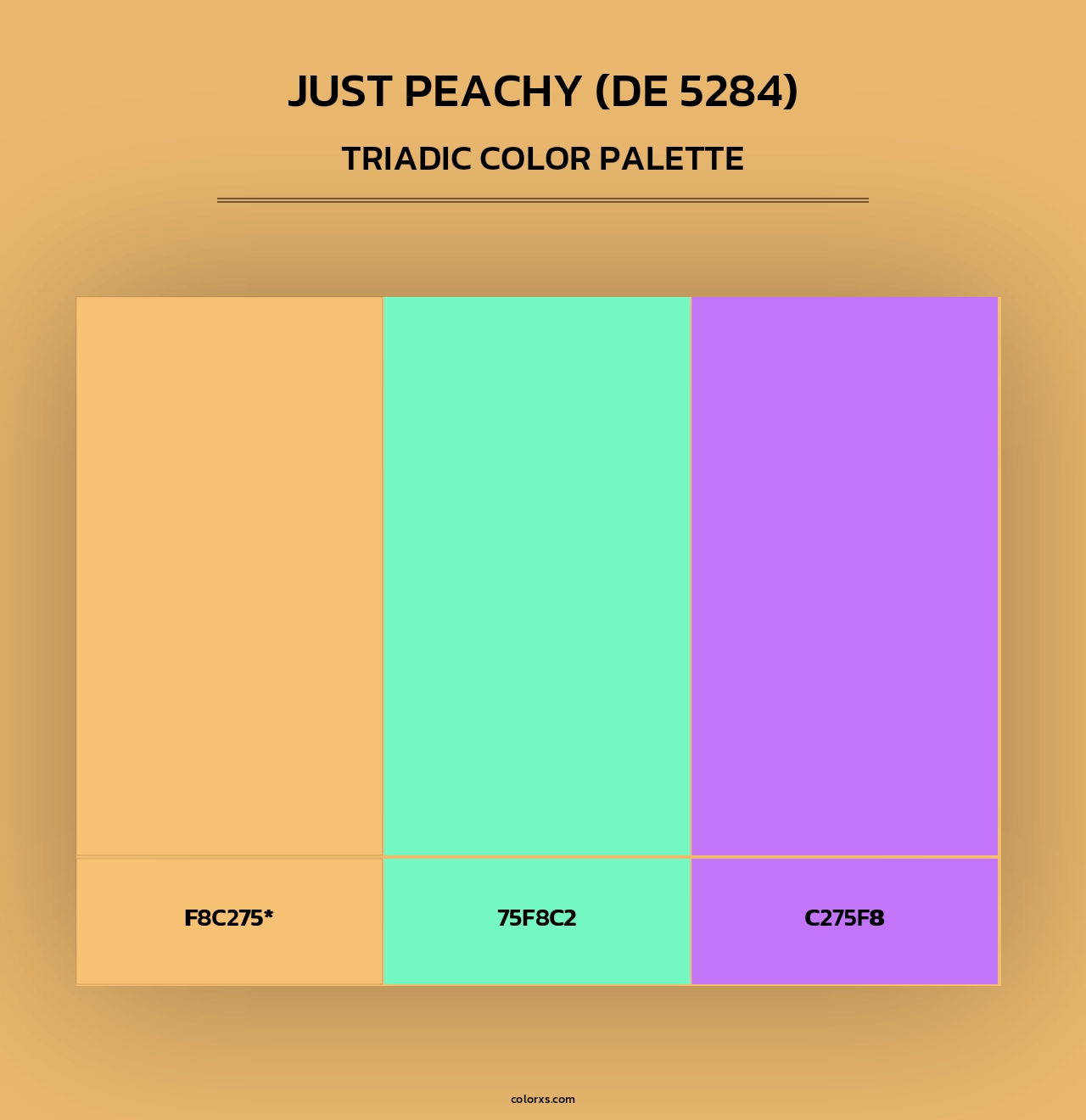 Just Peachy (DE 5284) - Triadic Color Palette