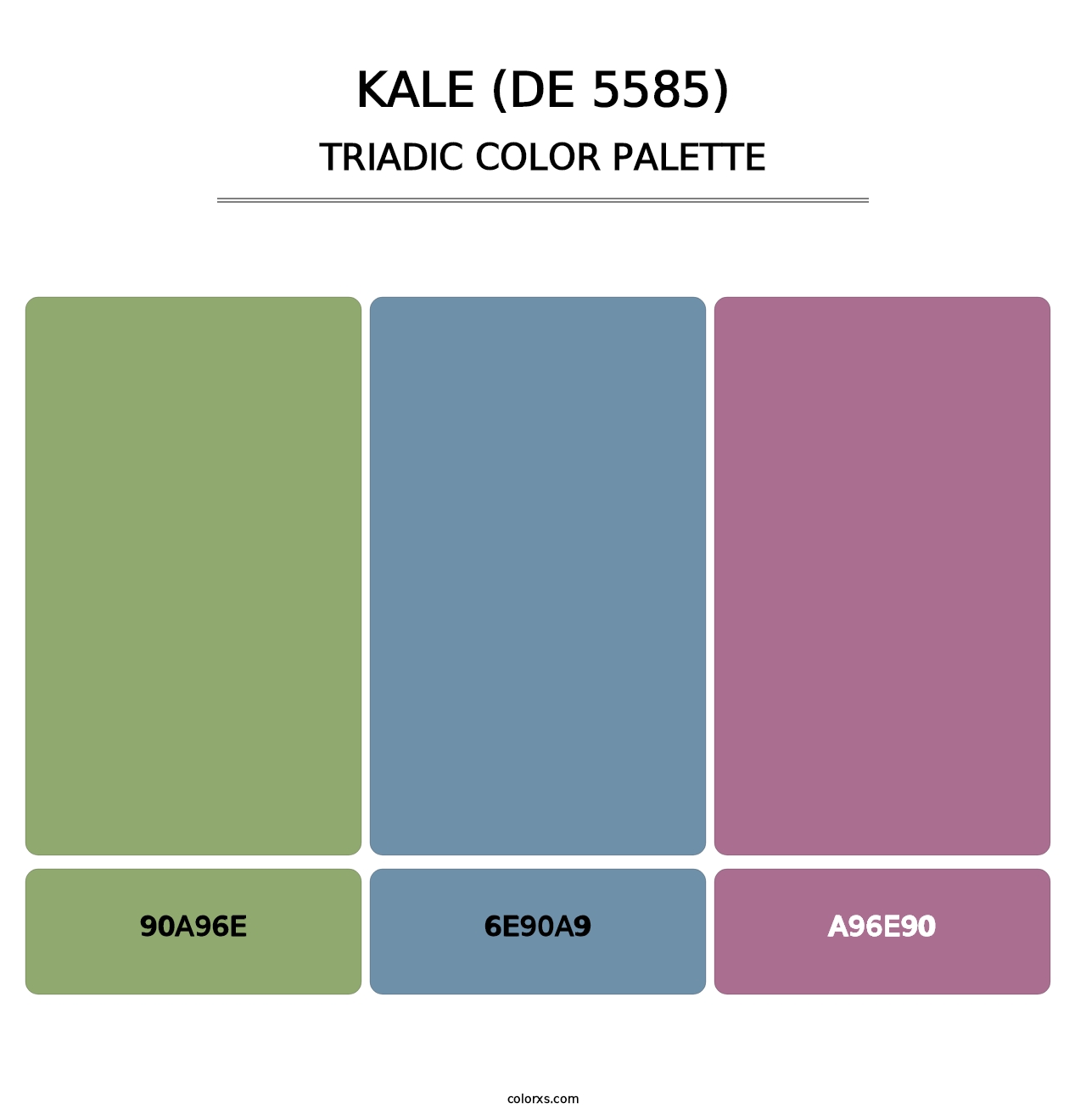 Kale (DE 5585) - Triadic Color Palette