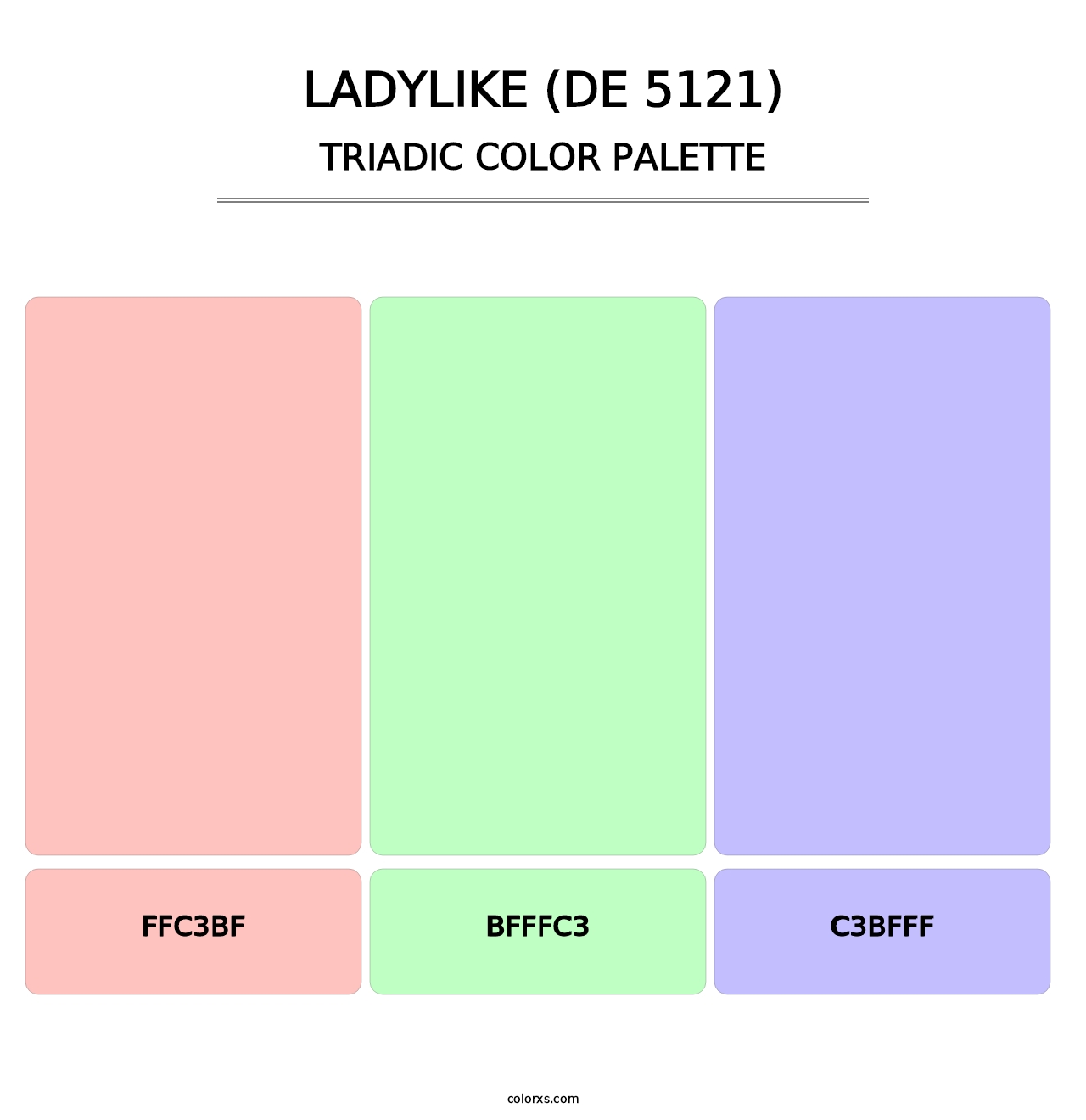 Ladylike (DE 5121) - Triadic Color Palette