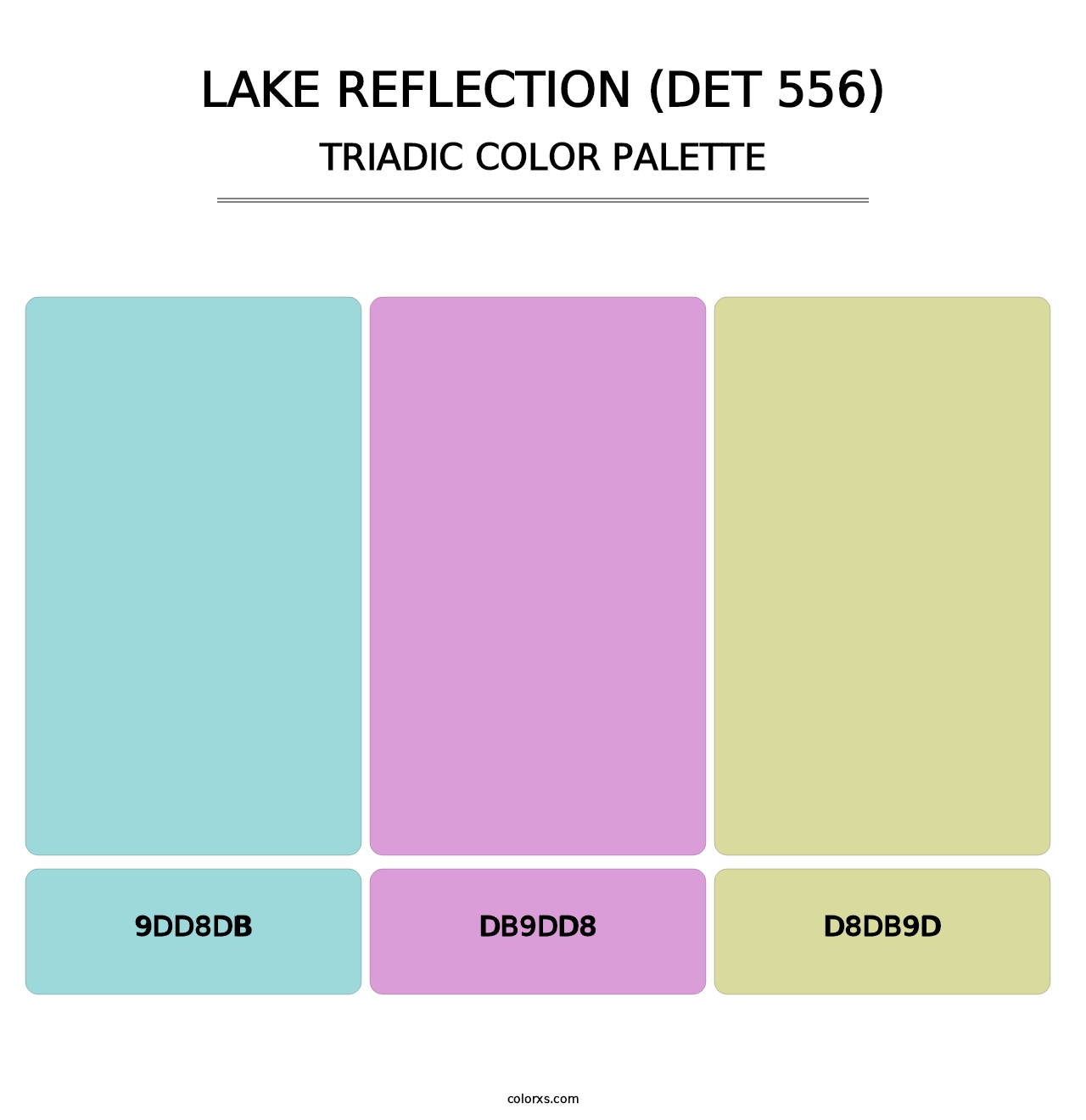 Lake Reflection (DET 556) - Triadic Color Palette