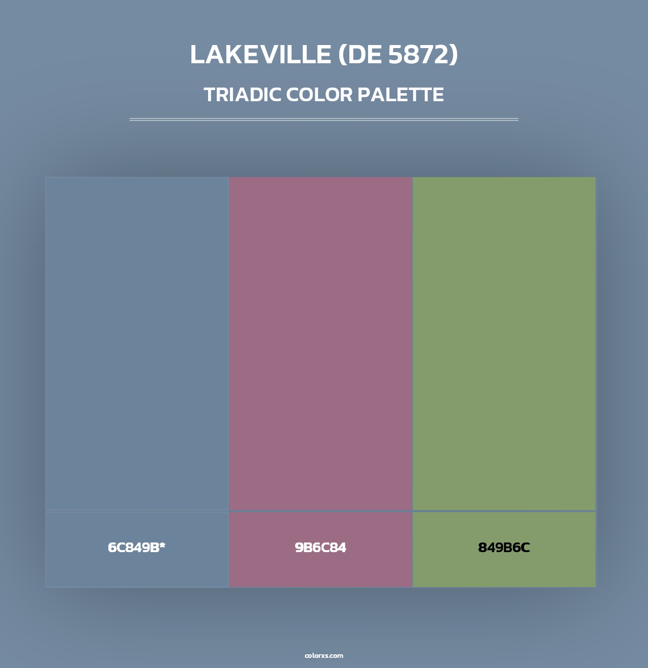 Lakeville (DE 5872) - Triadic Color Palette
