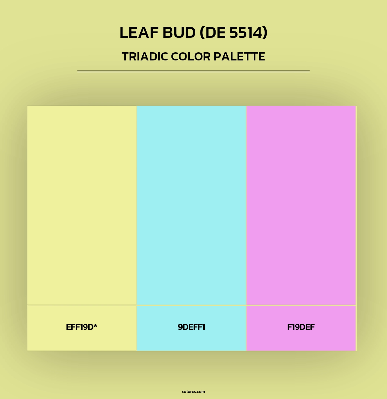 Leaf Bud (DE 5514) - Triadic Color Palette