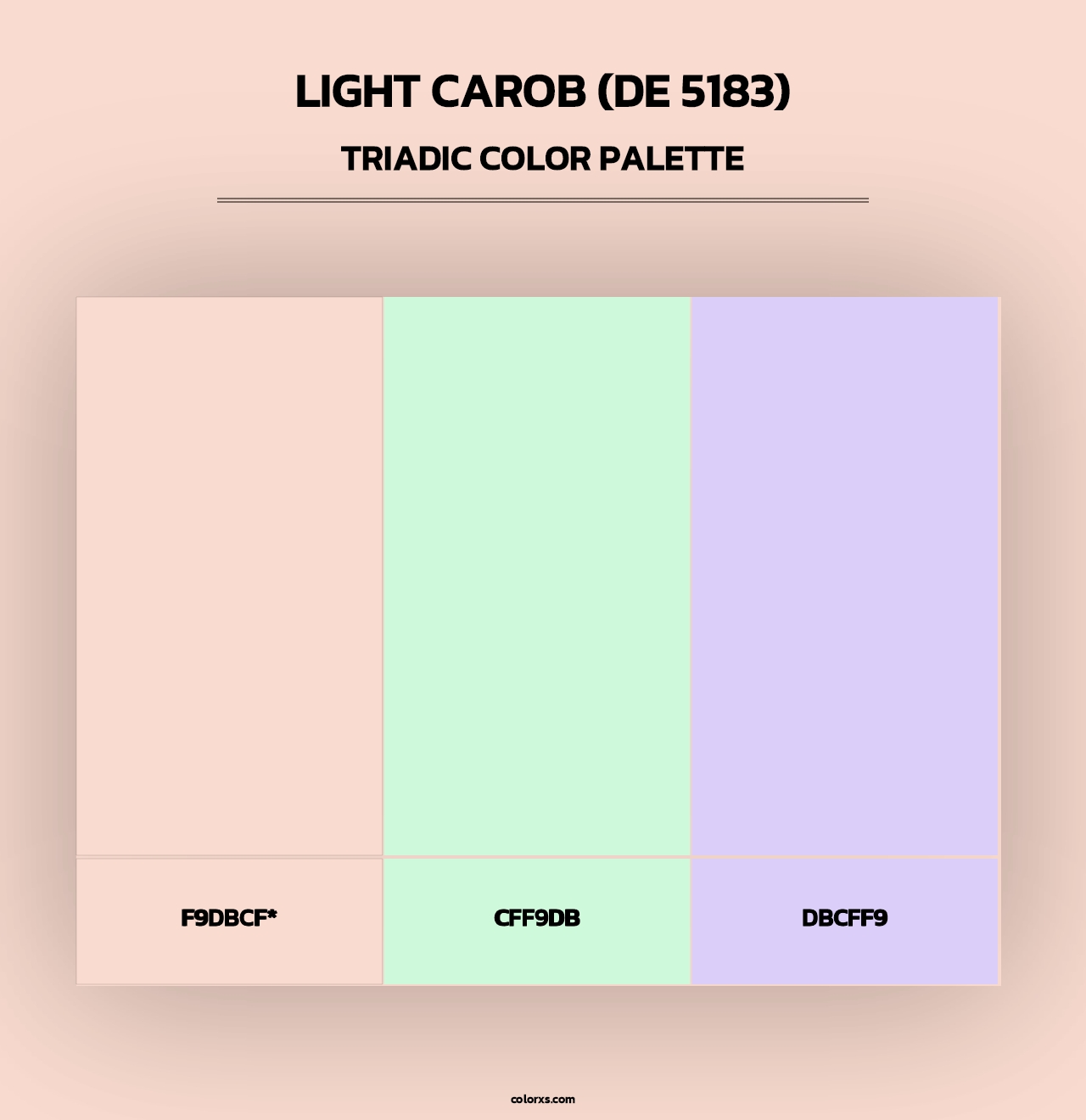 Light Carob (DE 5183) - Triadic Color Palette