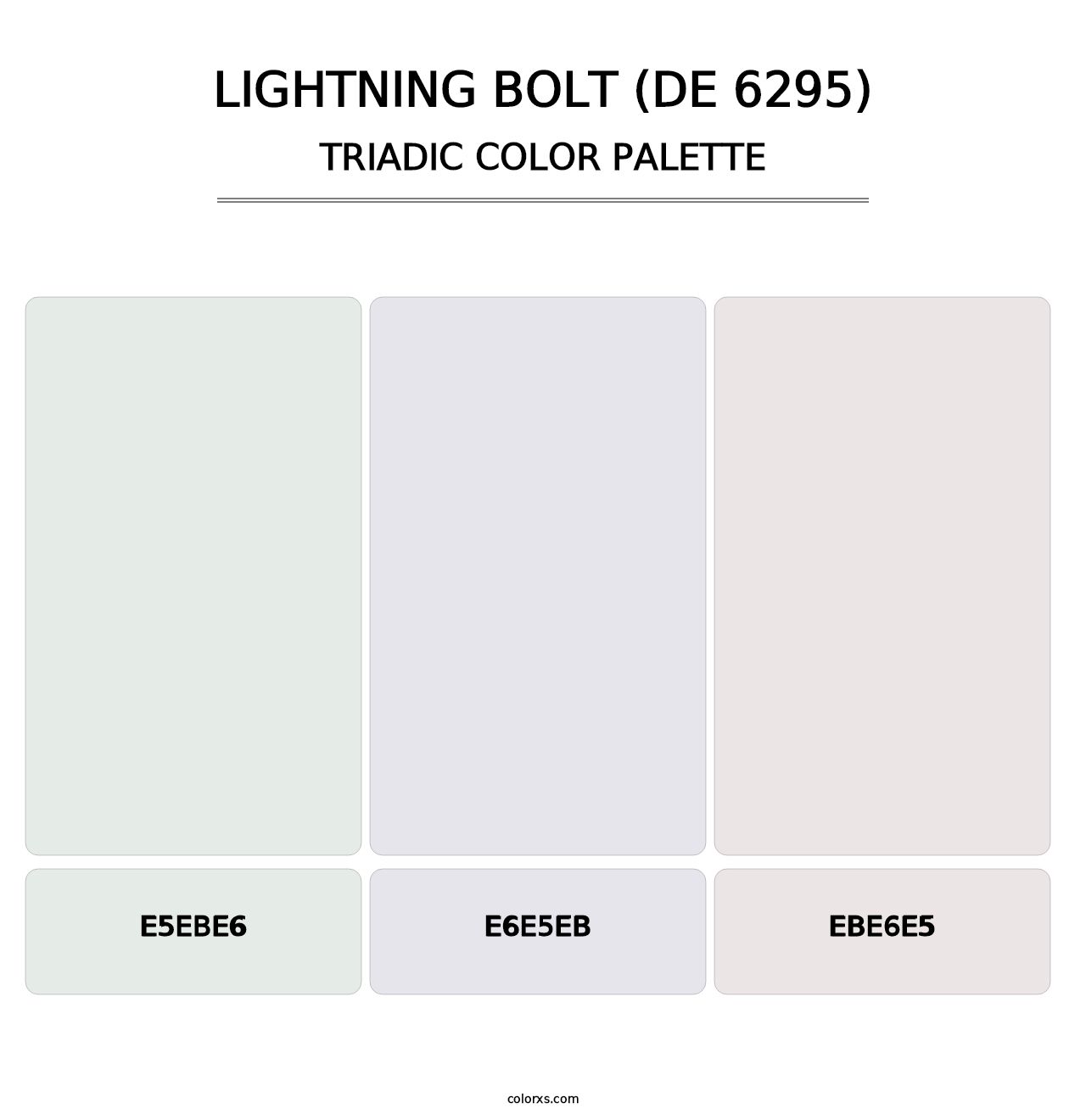 Lightning Bolt (DE 6295) - Triadic Color Palette