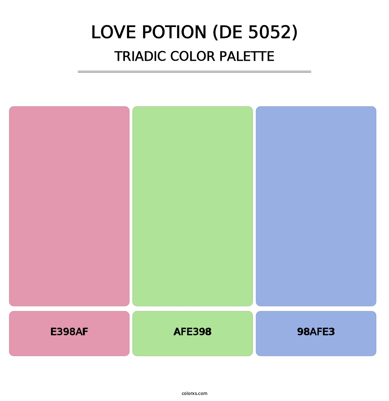 Love Potion (DE 5052) - Triadic Color Palette