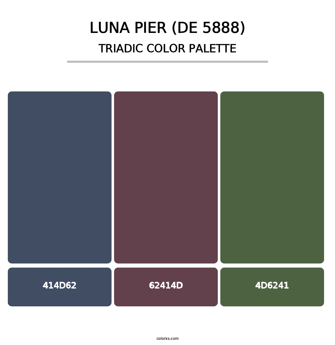 Luna Pier (DE 5888) - Triadic Color Palette