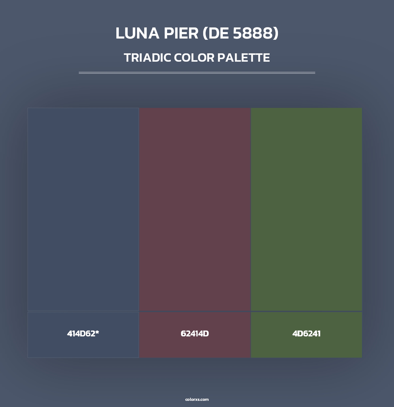 Luna Pier (DE 5888) - Triadic Color Palette