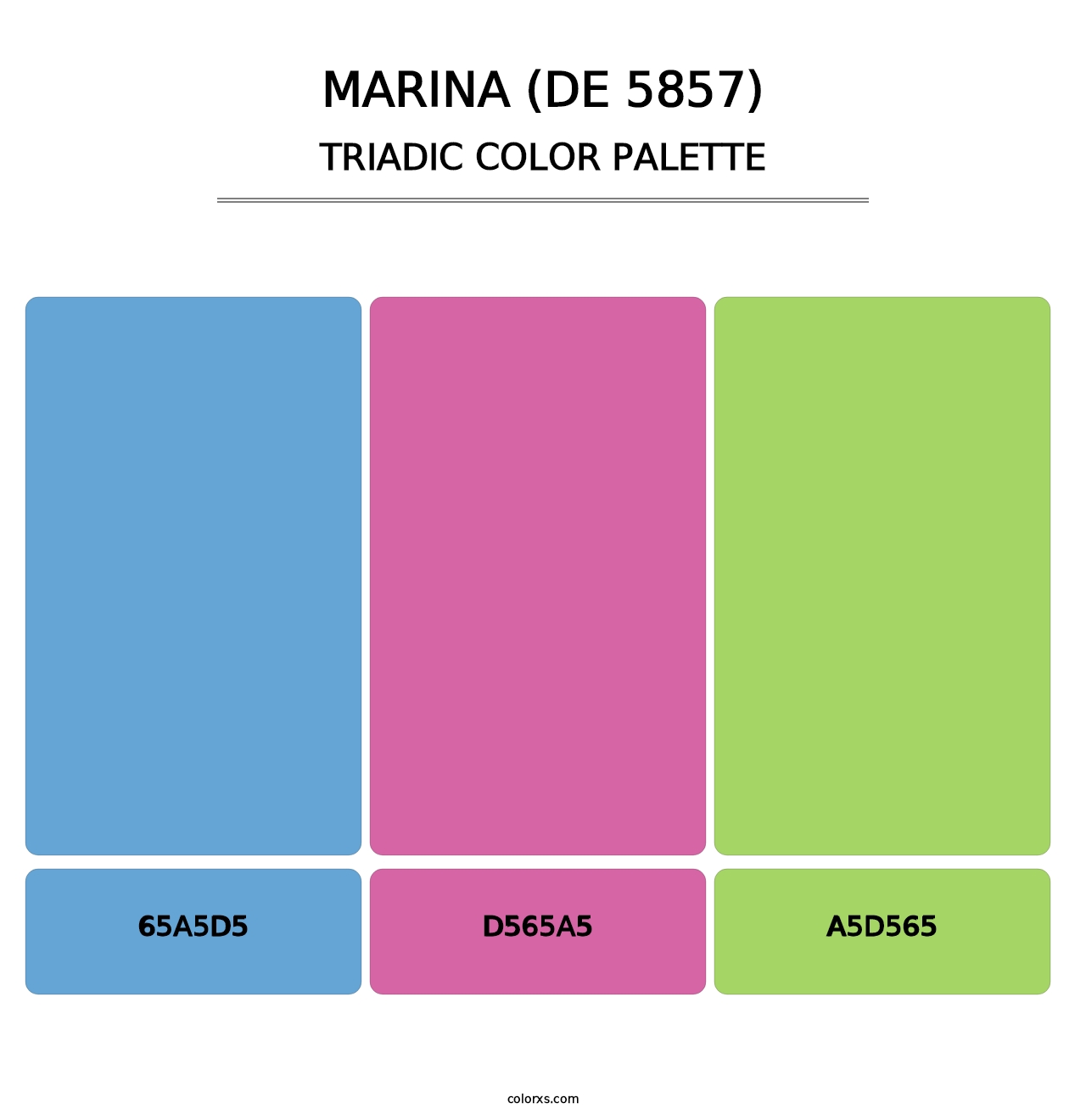 Marina (DE 5857) - Triadic Color Palette