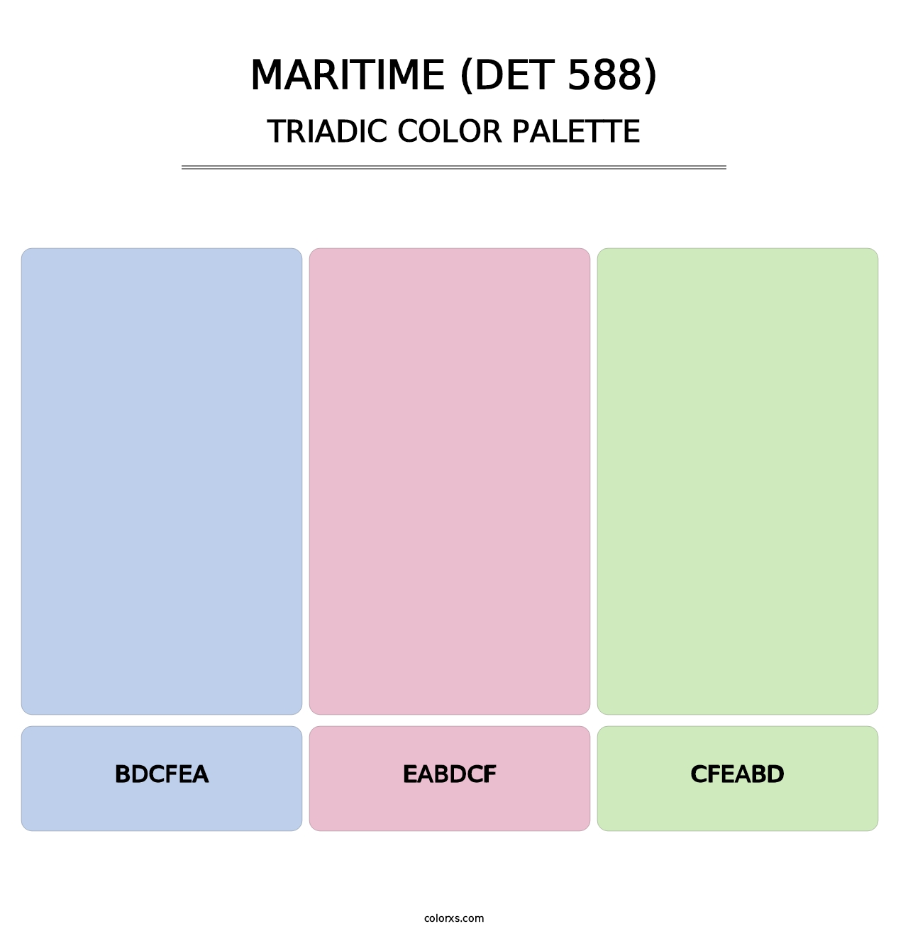 Maritime (DET 588) - Triadic Color Palette