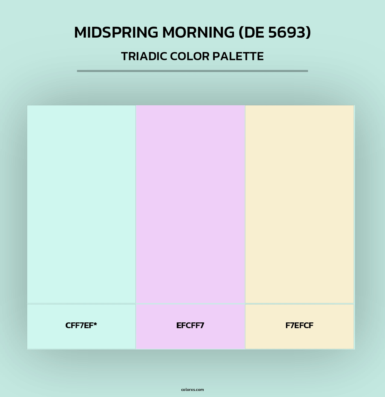 Midspring Morning (DE 5693) - Triadic Color Palette