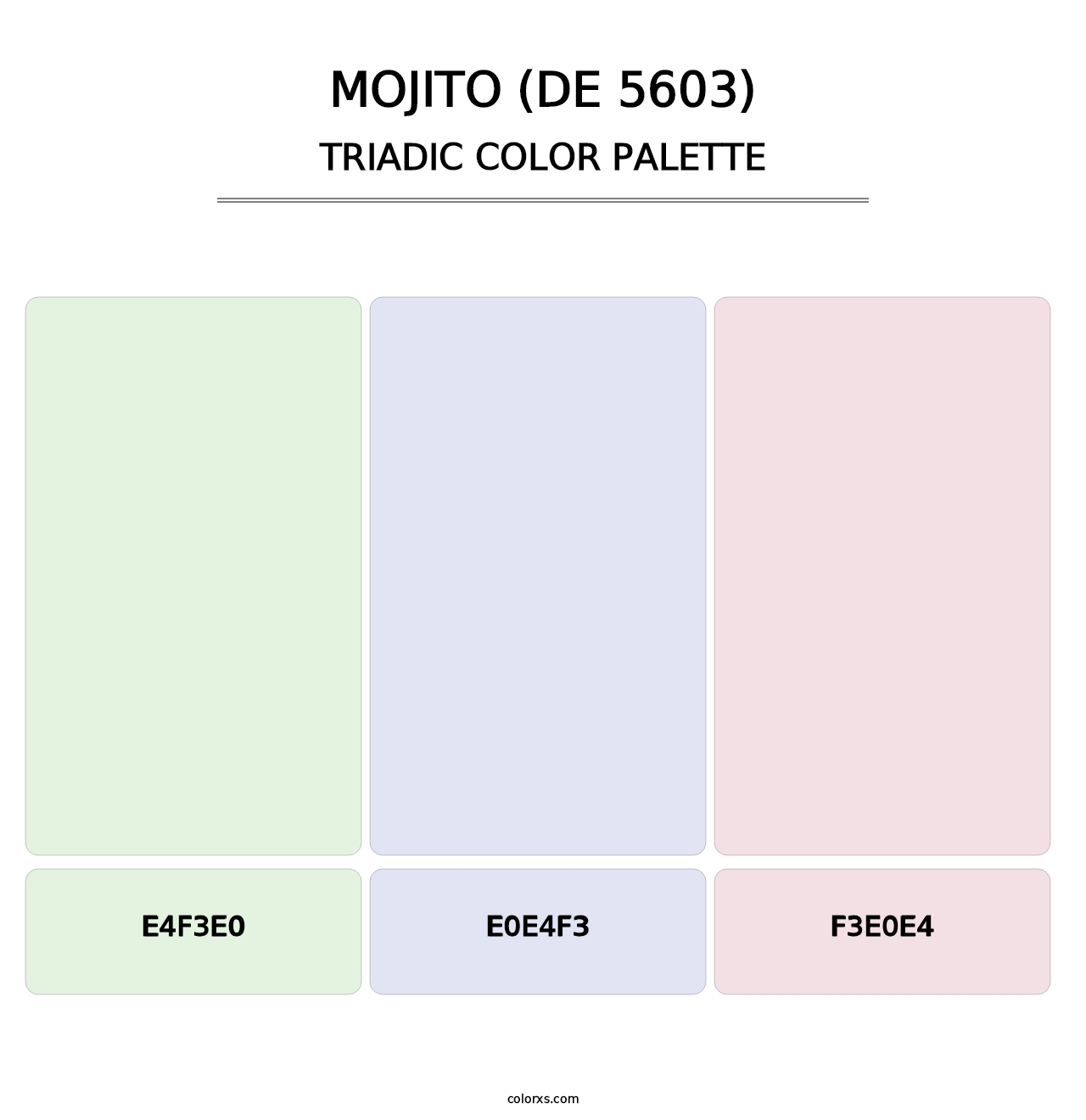 Mojito (DE 5603) - Triadic Color Palette