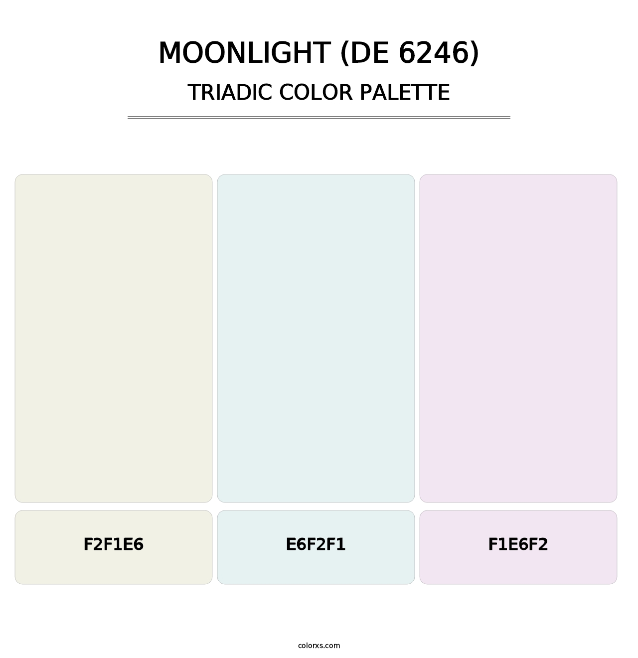 Moonlight (DE 6246) - Triadic Color Palette