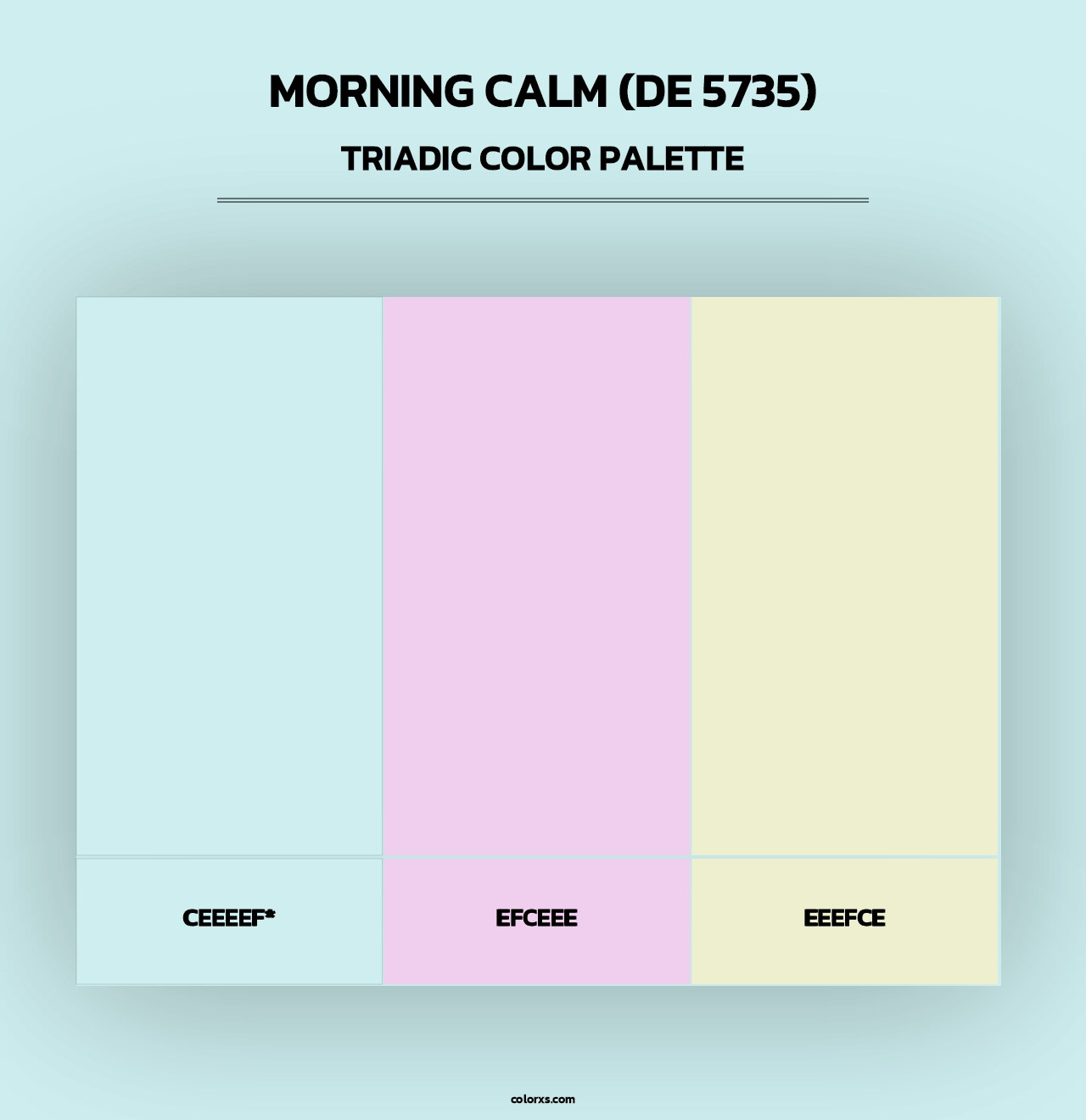 Morning Calm (DE 5735) - Triadic Color Palette