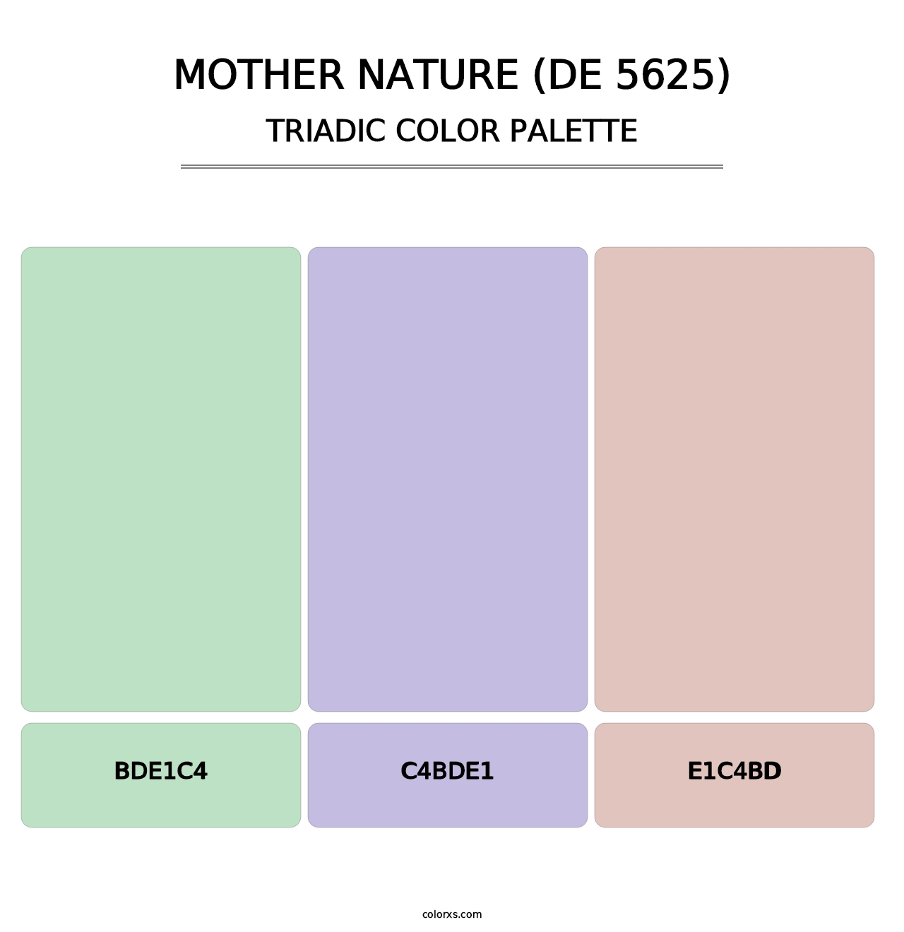 Mother Nature (DE 5625) - Triadic Color Palette