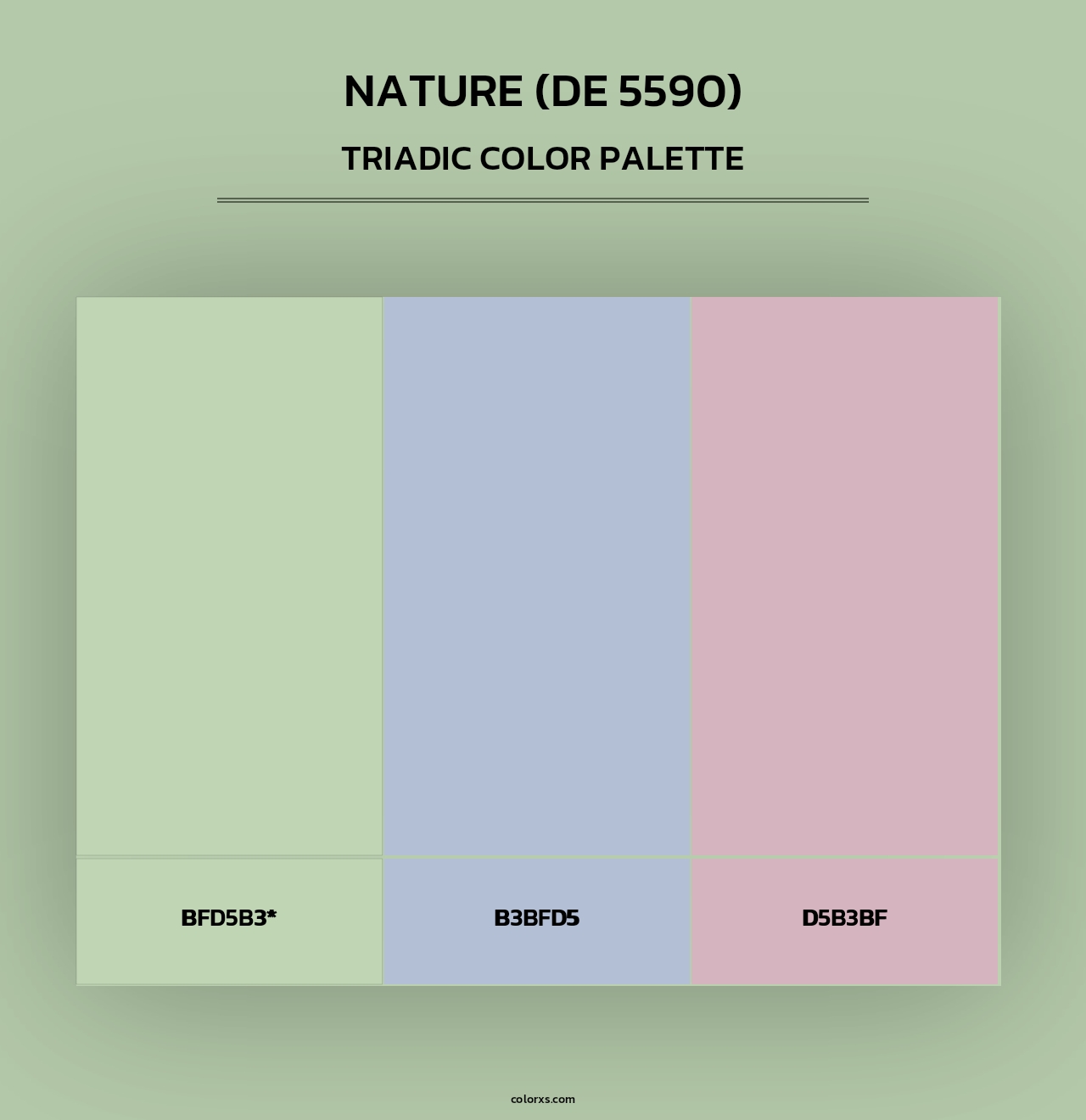 Nature (DE 5590) - Triadic Color Palette