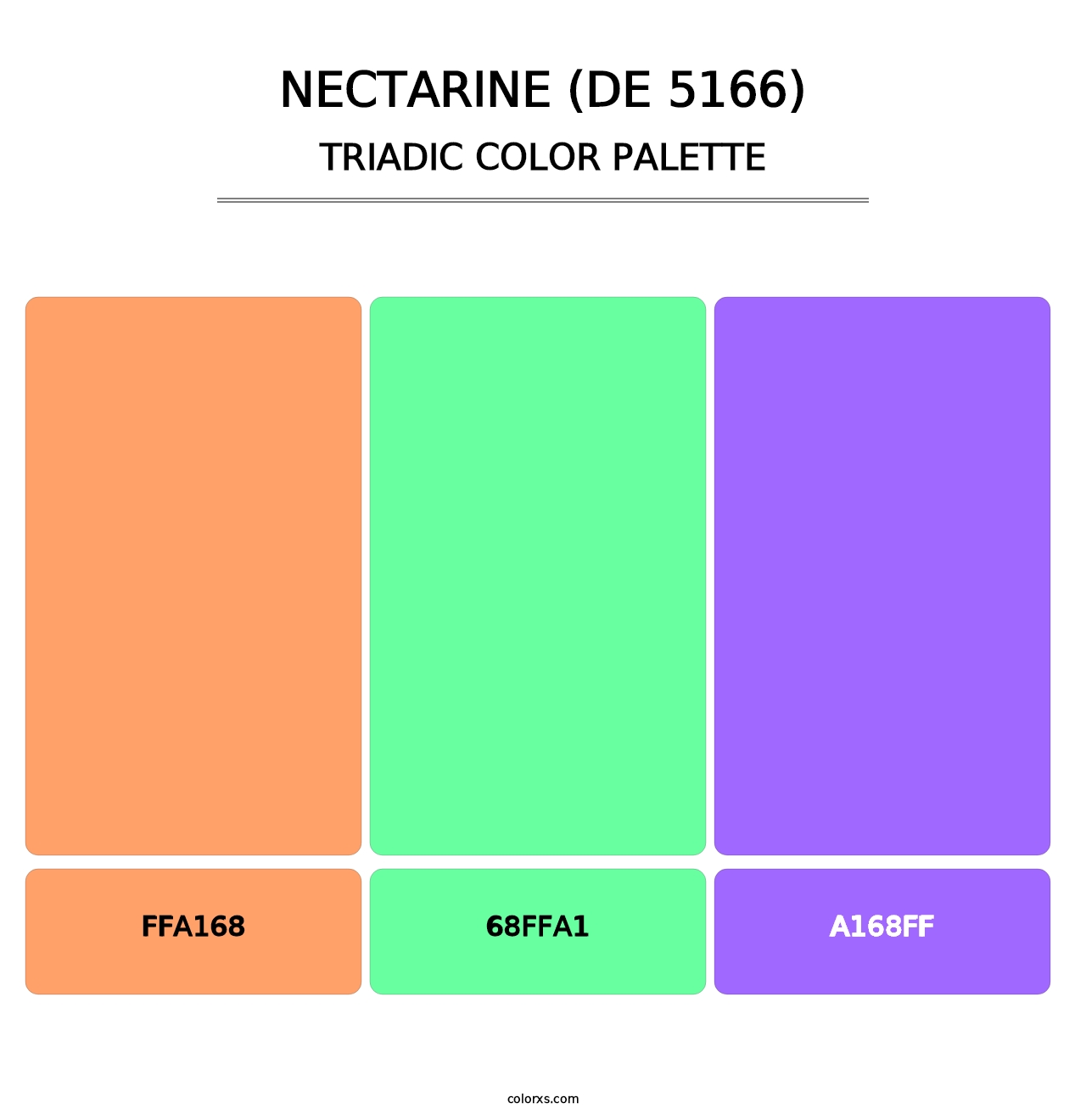 Nectarine (DE 5166) - Triadic Color Palette