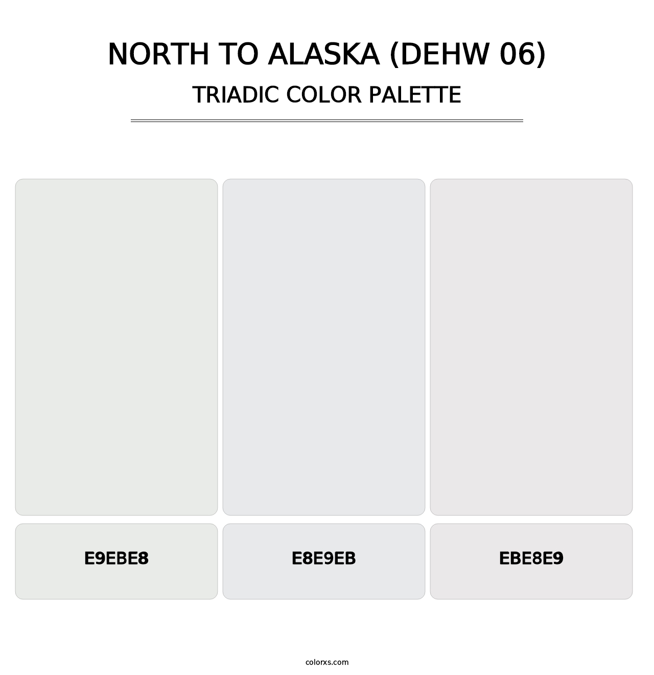North To Alaska (DEHW 06) - Triadic Color Palette