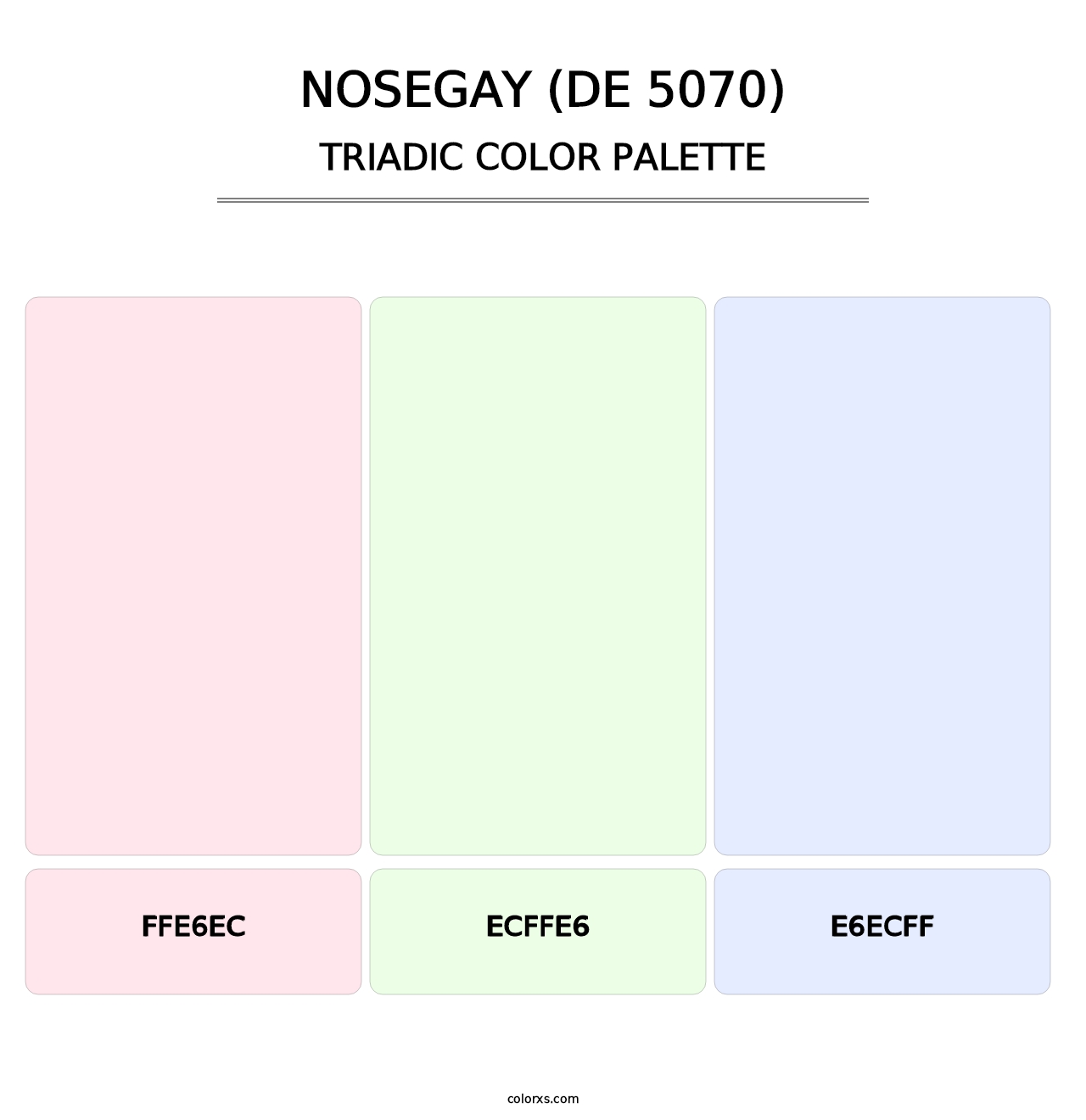 Nosegay (DE 5070) - Triadic Color Palette