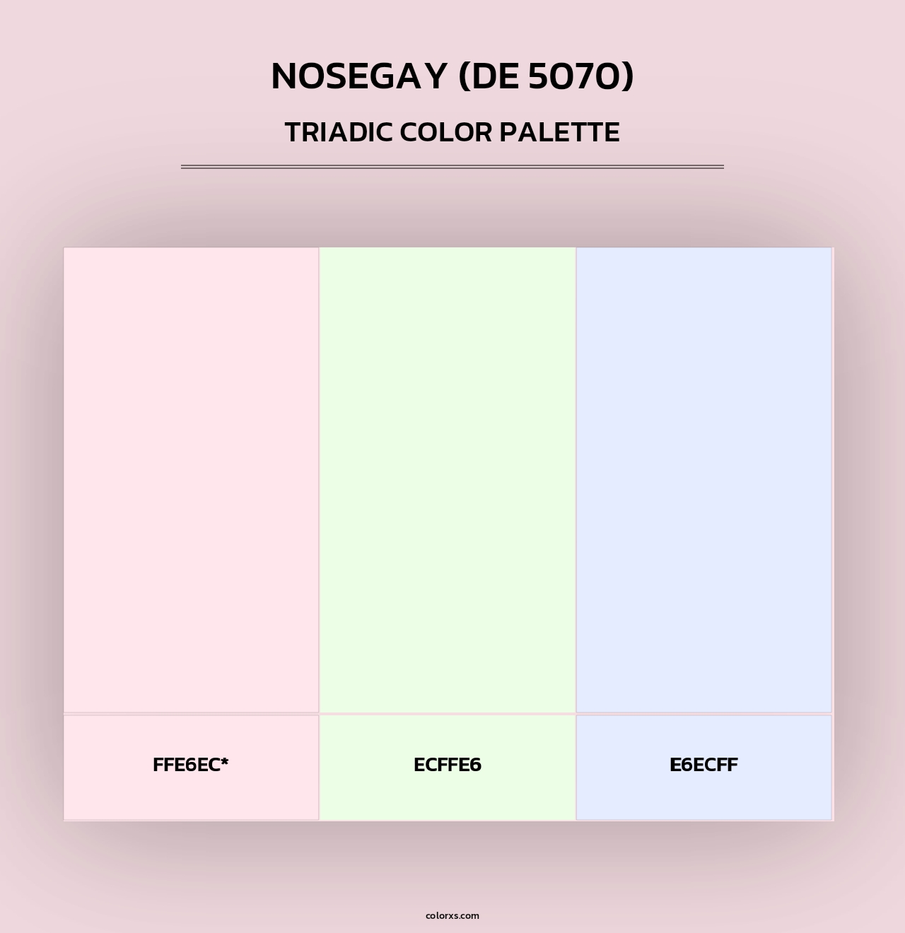 Nosegay (DE 5070) - Triadic Color Palette