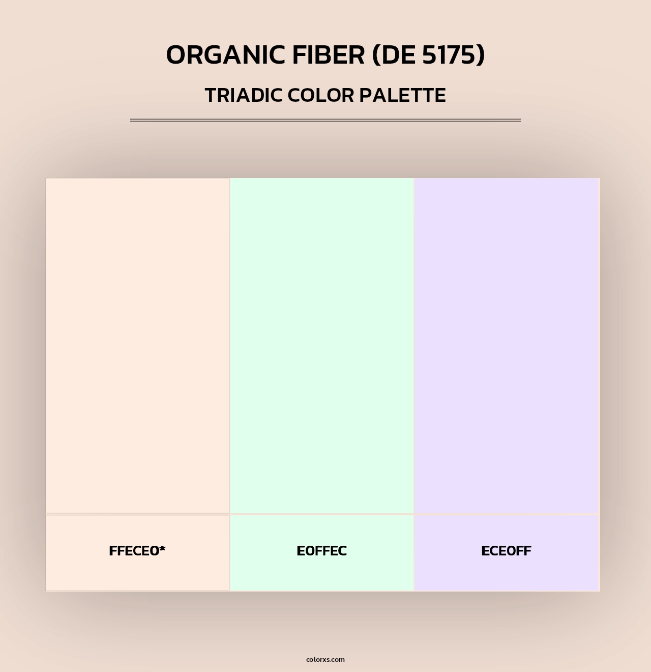 Organic Fiber (DE 5175) - Triadic Color Palette