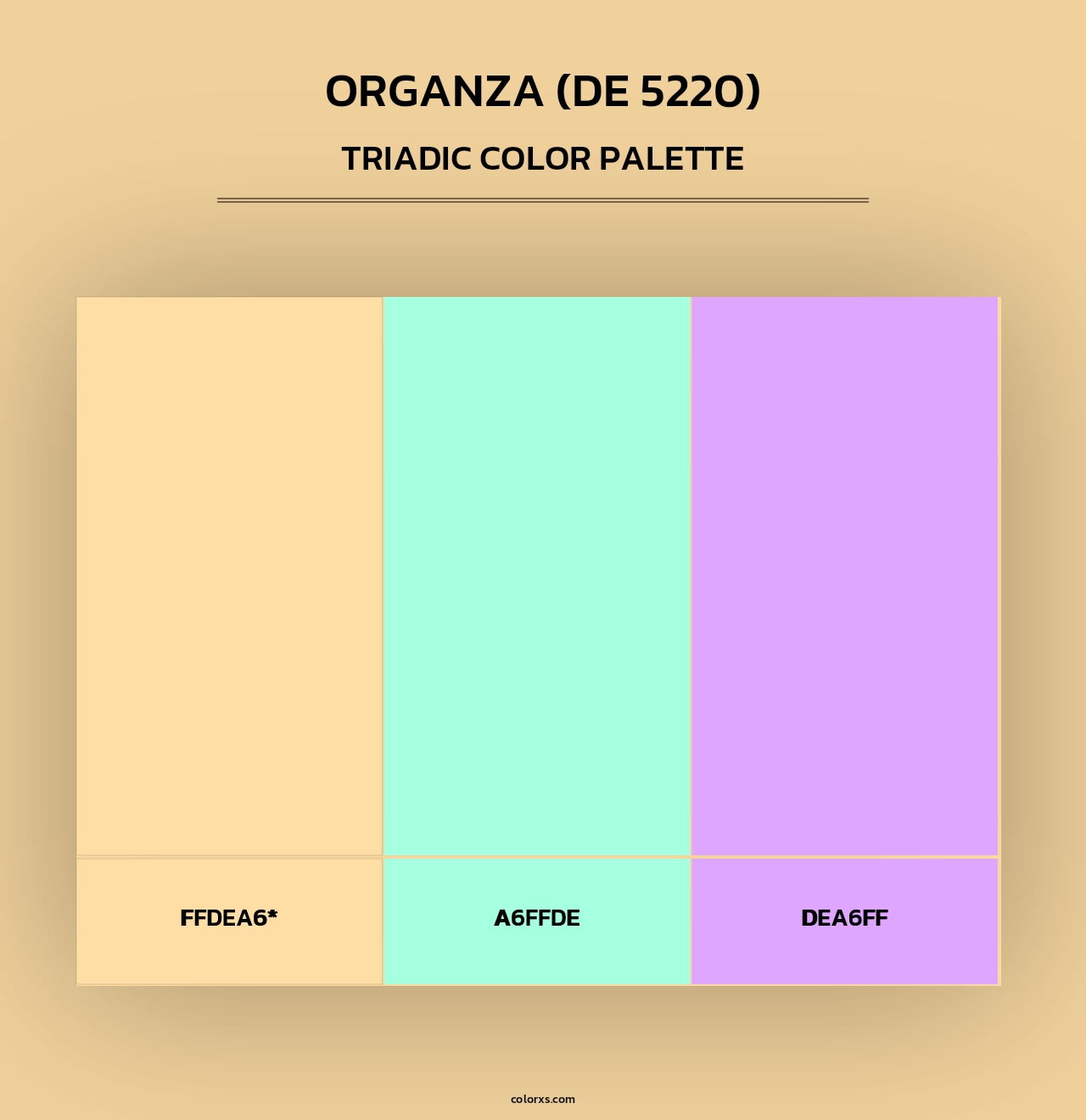 Organza (DE 5220) - Triadic Color Palette