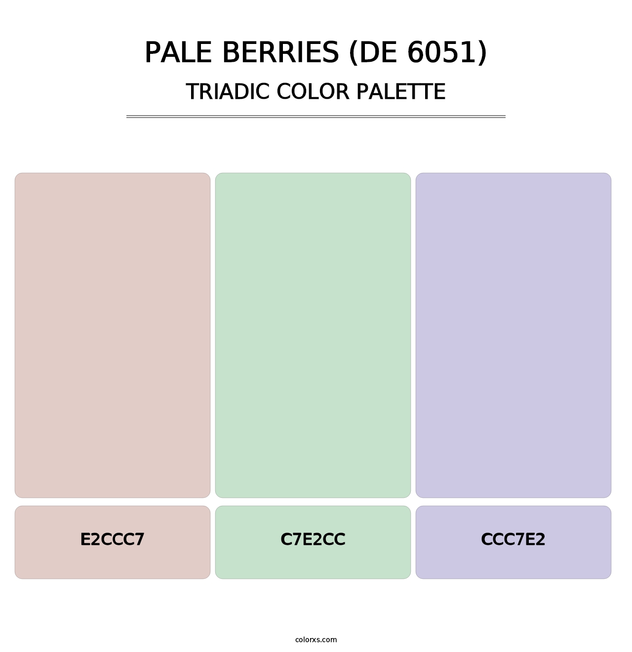 Pale Berries (DE 6051) - Triadic Color Palette