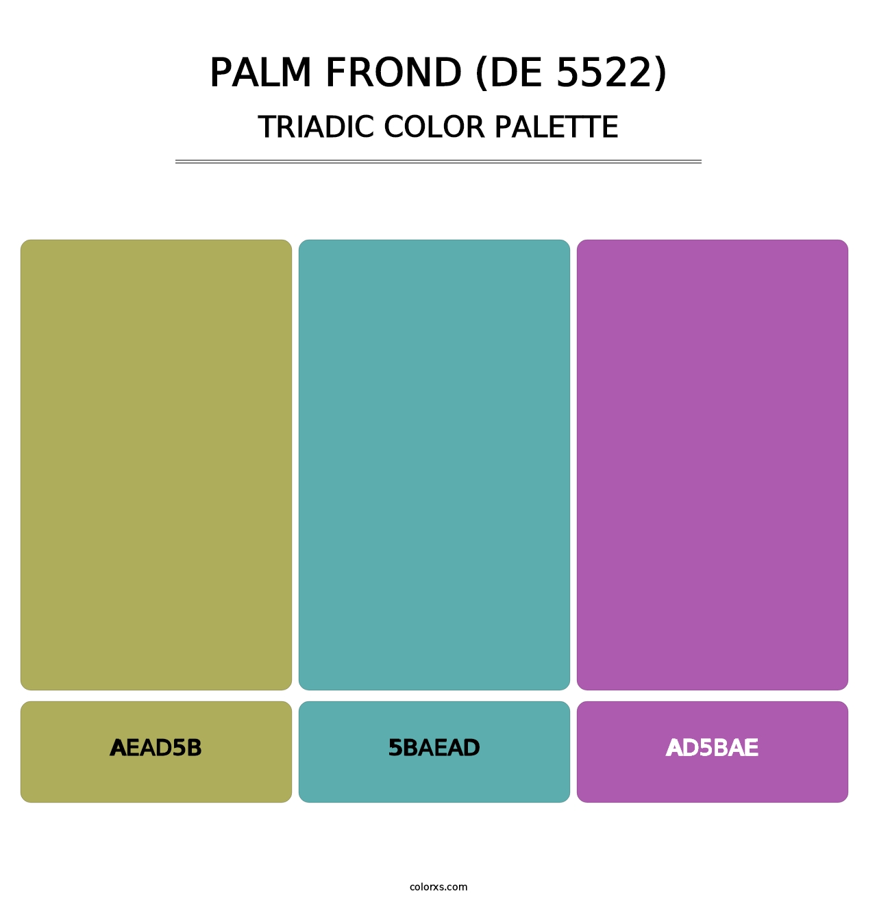 Palm Frond (DE 5522) - Triadic Color Palette
