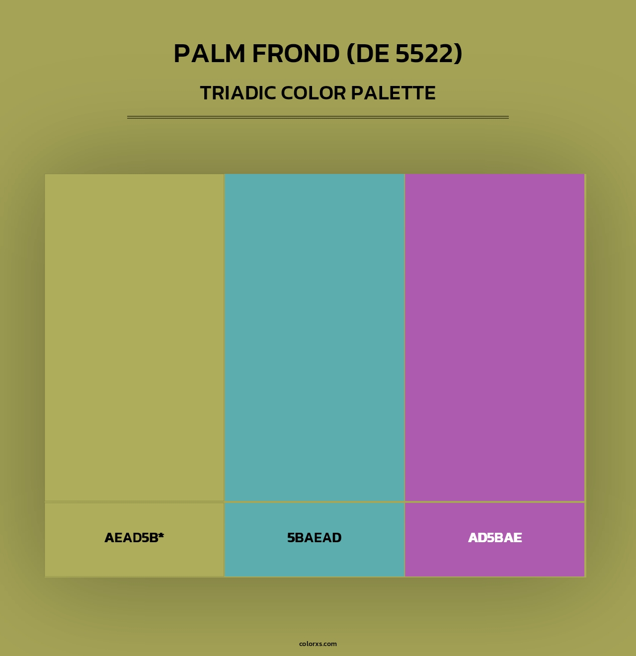 Palm Frond (DE 5522) - Triadic Color Palette