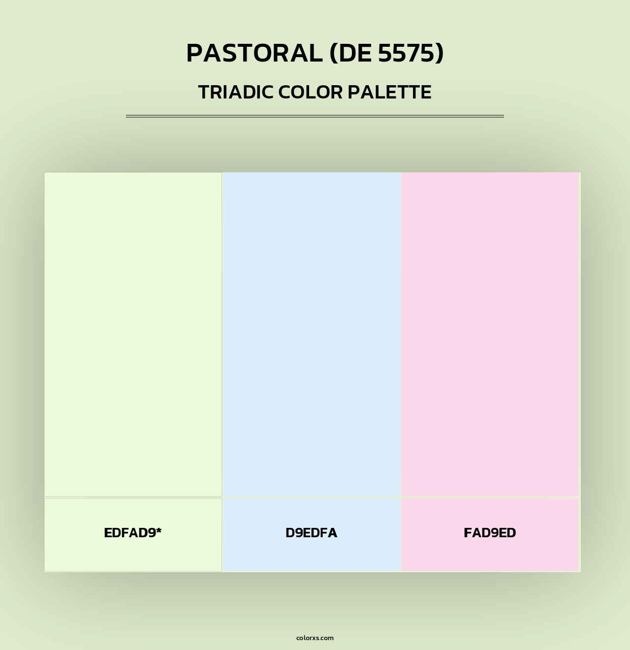 Pastoral (DE 5575) - Triadic Color Palette