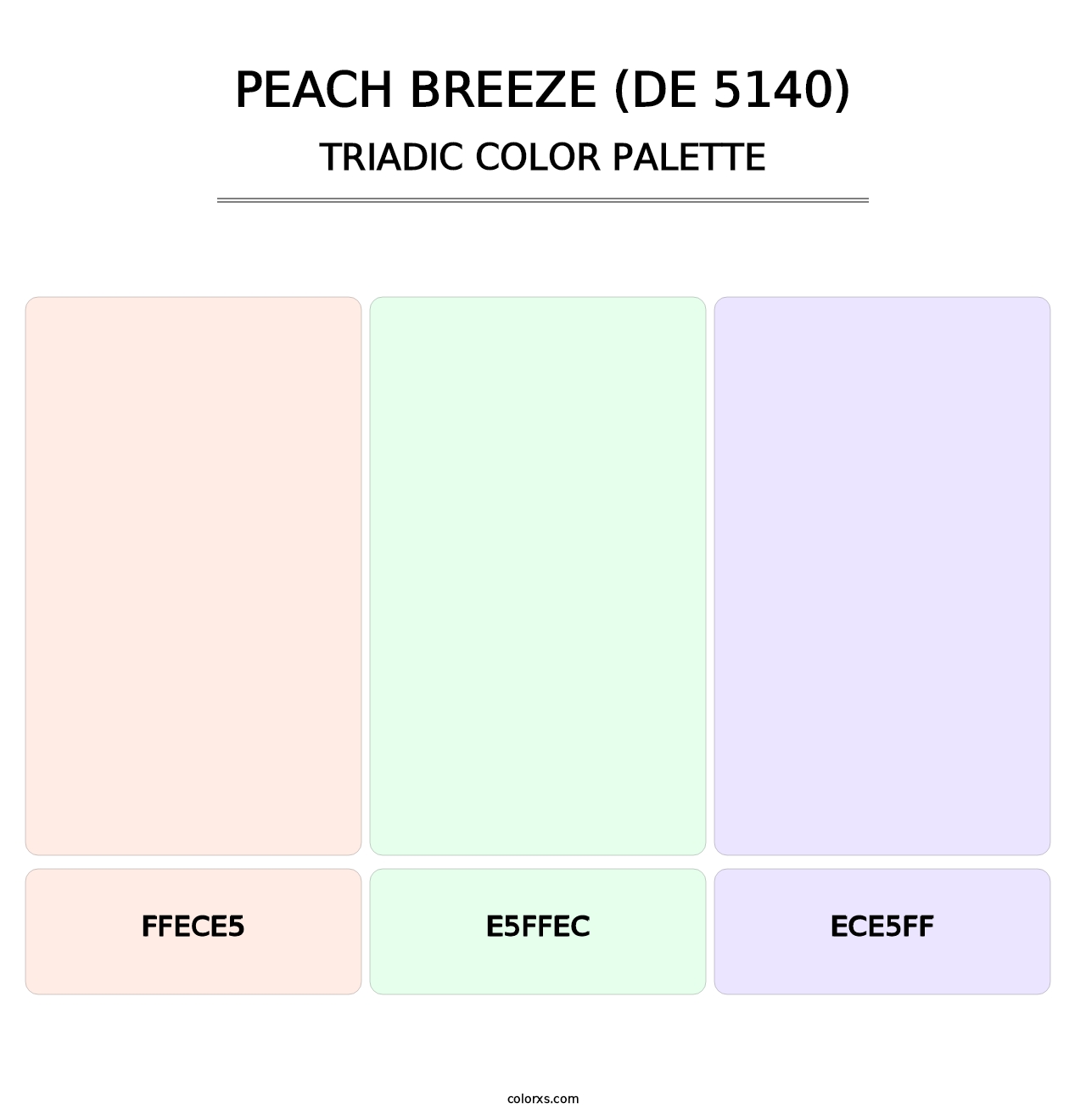 Peach Breeze (DE 5140) - Triadic Color Palette