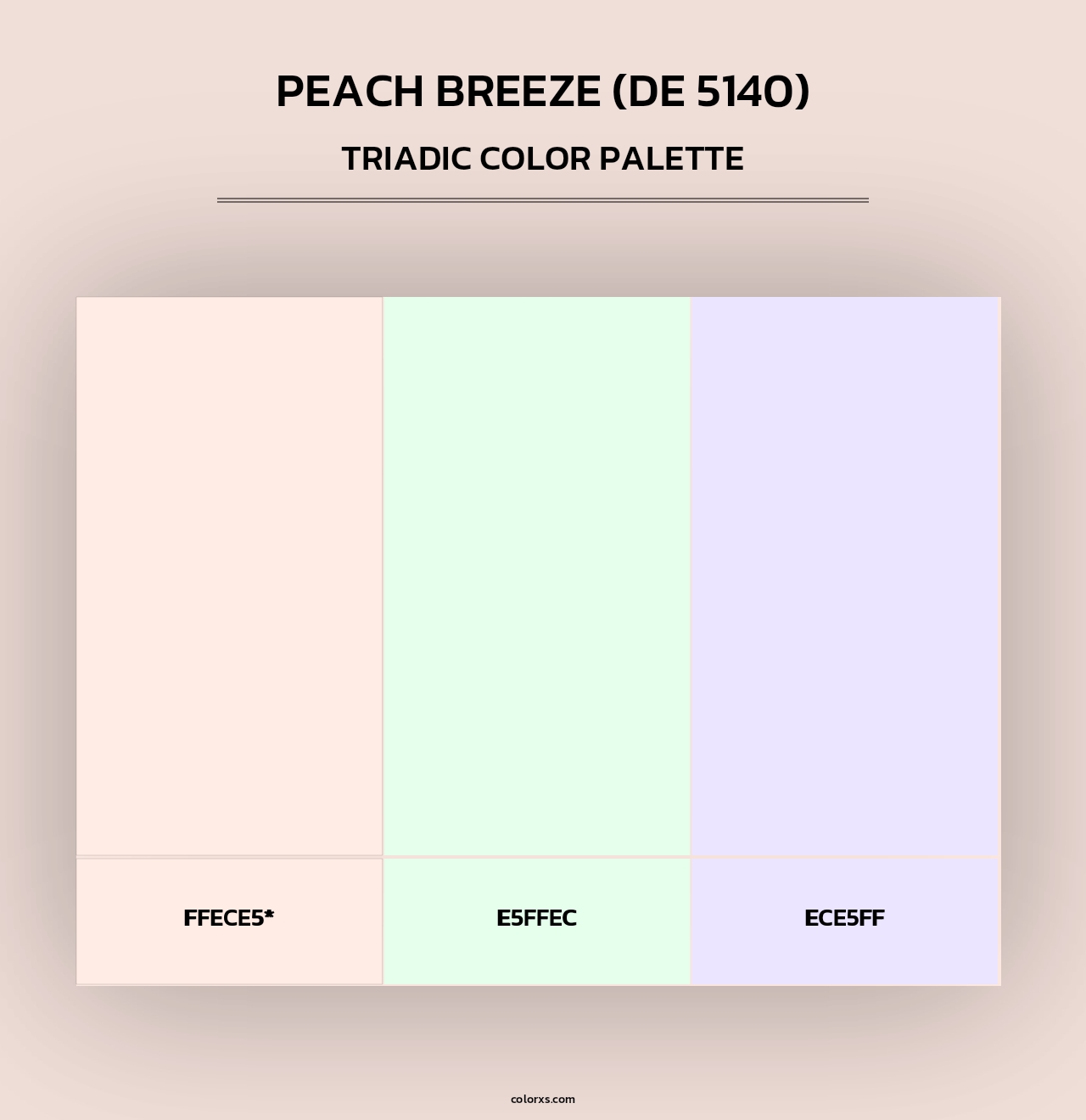 Peach Breeze (DE 5140) - Triadic Color Palette