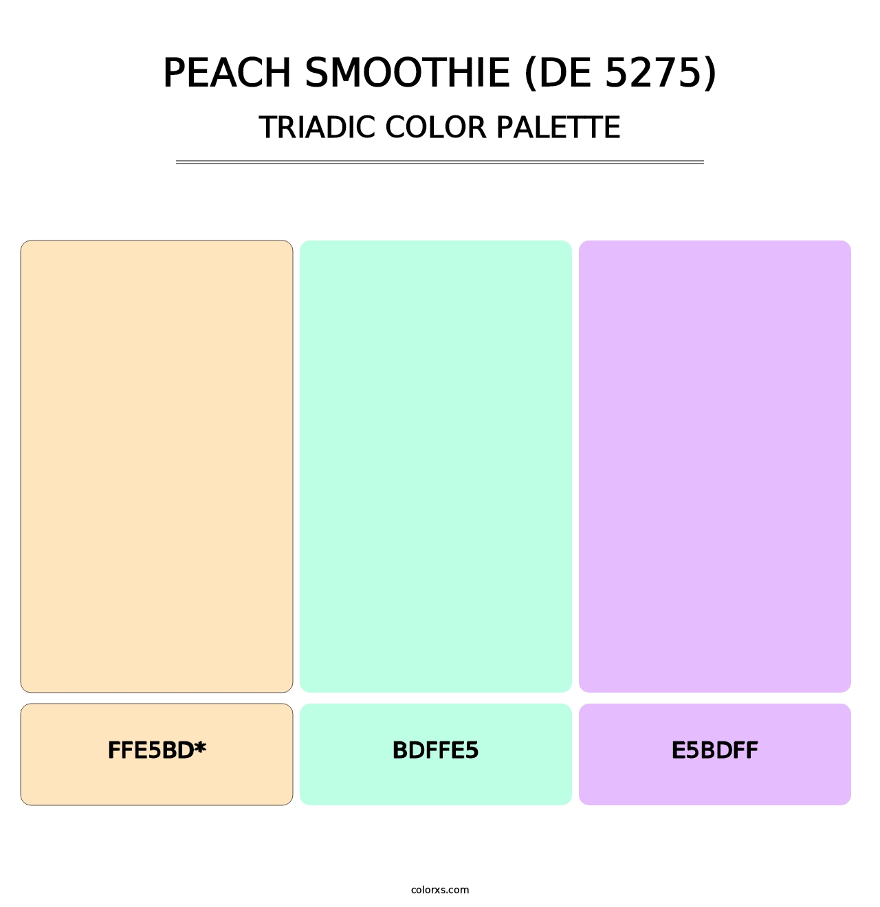 Peach Smoothie (DE 5275) - Triadic Color Palette