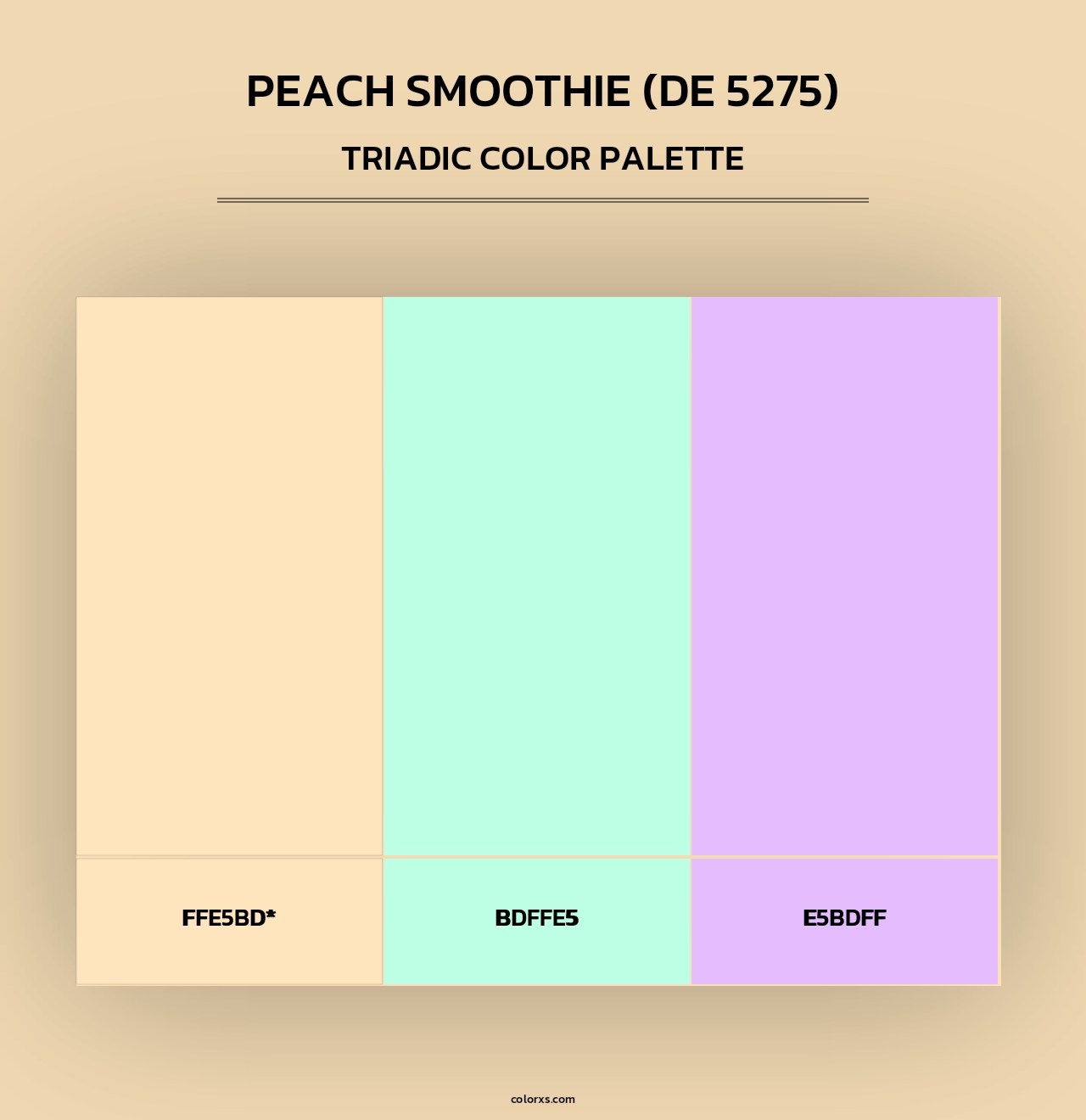 Peach Smoothie (DE 5275) - Triadic Color Palette