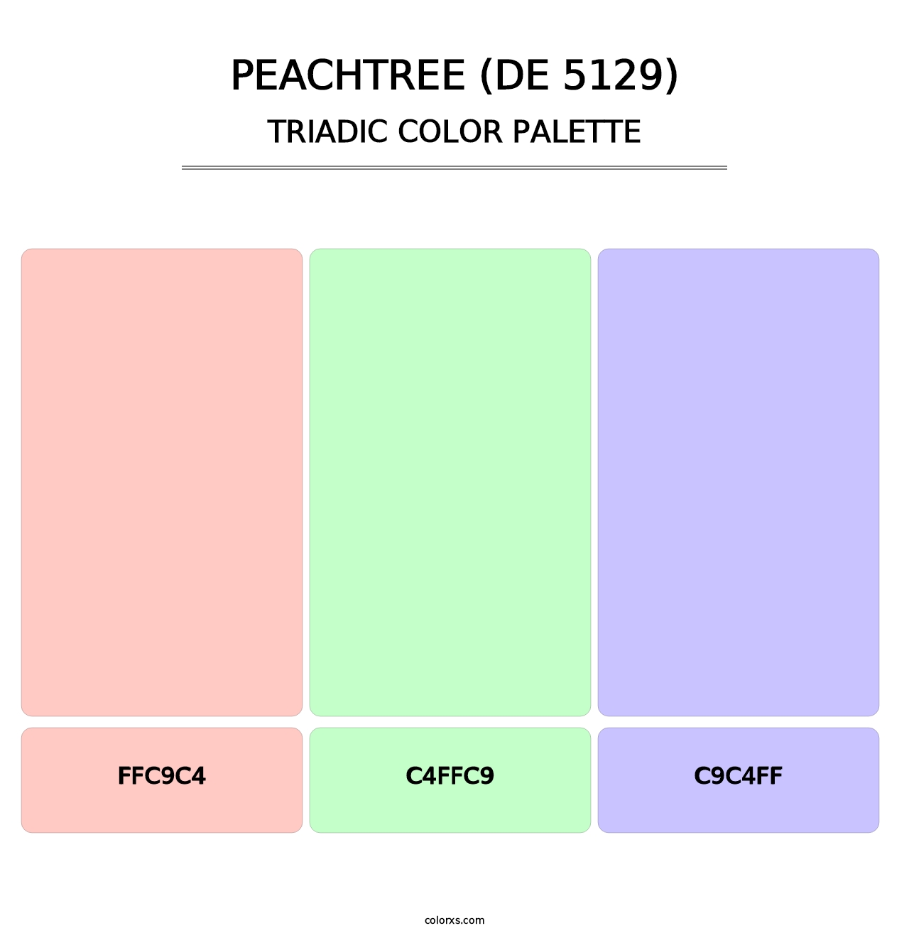Peachtree (DE 5129) - Triadic Color Palette