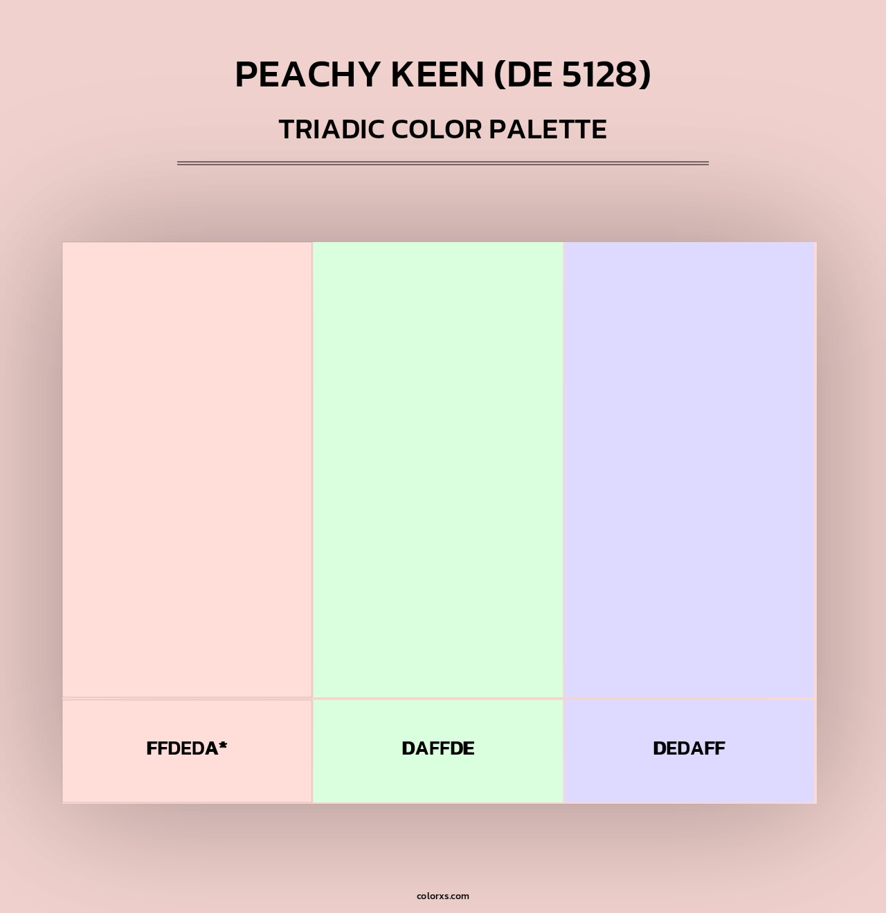 Peachy Keen (DE 5128) - Triadic Color Palette