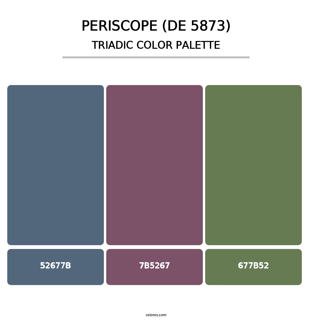 Periscope (DE 5873) - Triadic Color Palette