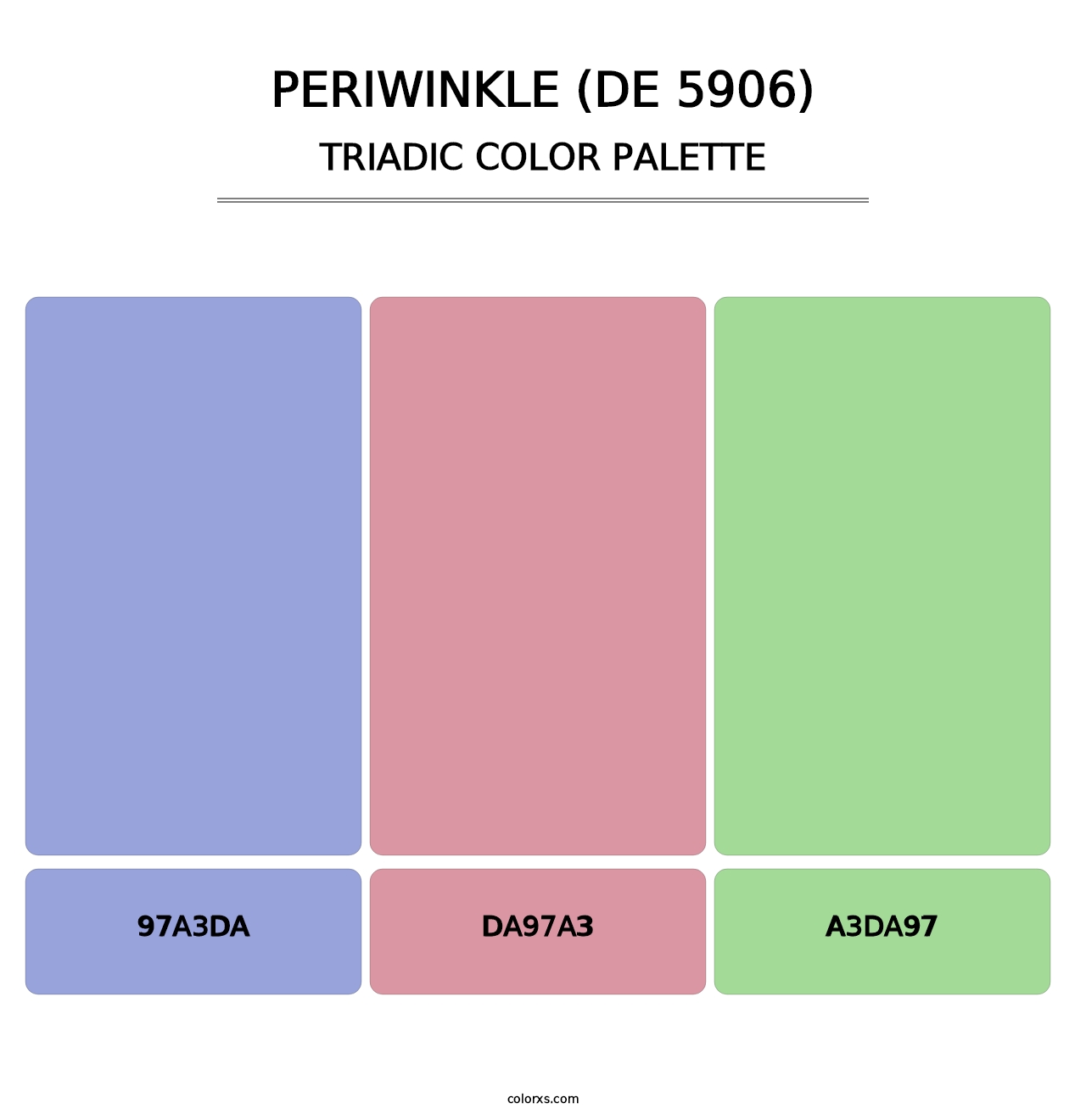 Periwinkle (DE 5906) - Triadic Color Palette