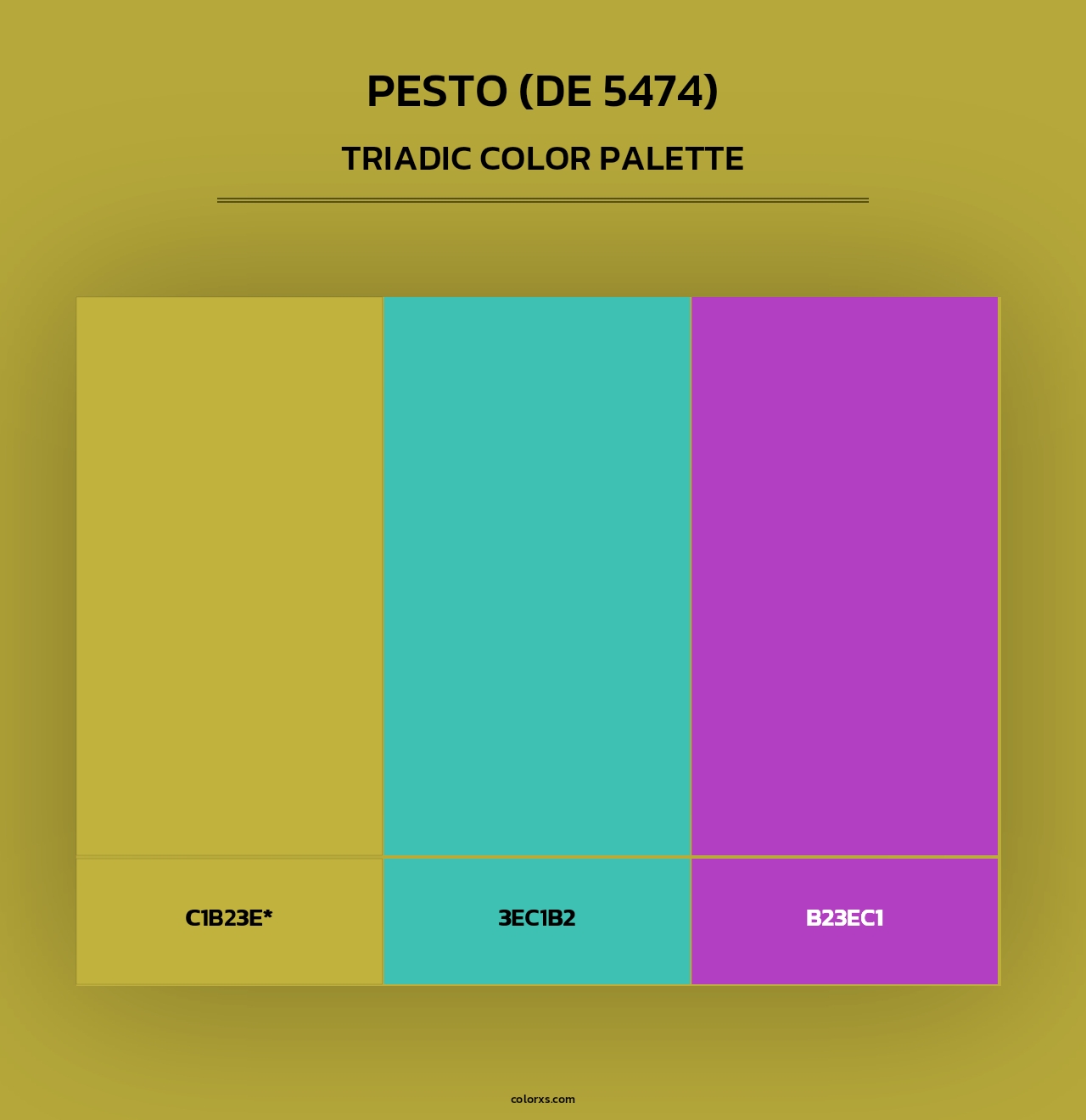 Pesto (DE 5474) - Triadic Color Palette