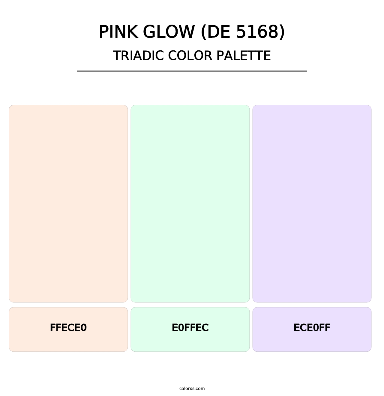 Pink Glow (DE 5168) - Triadic Color Palette